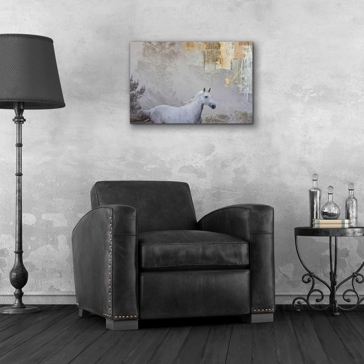 Epic Art 'Music runs' by Susan Friedman, Acrylic Glass Wall Art,24x16