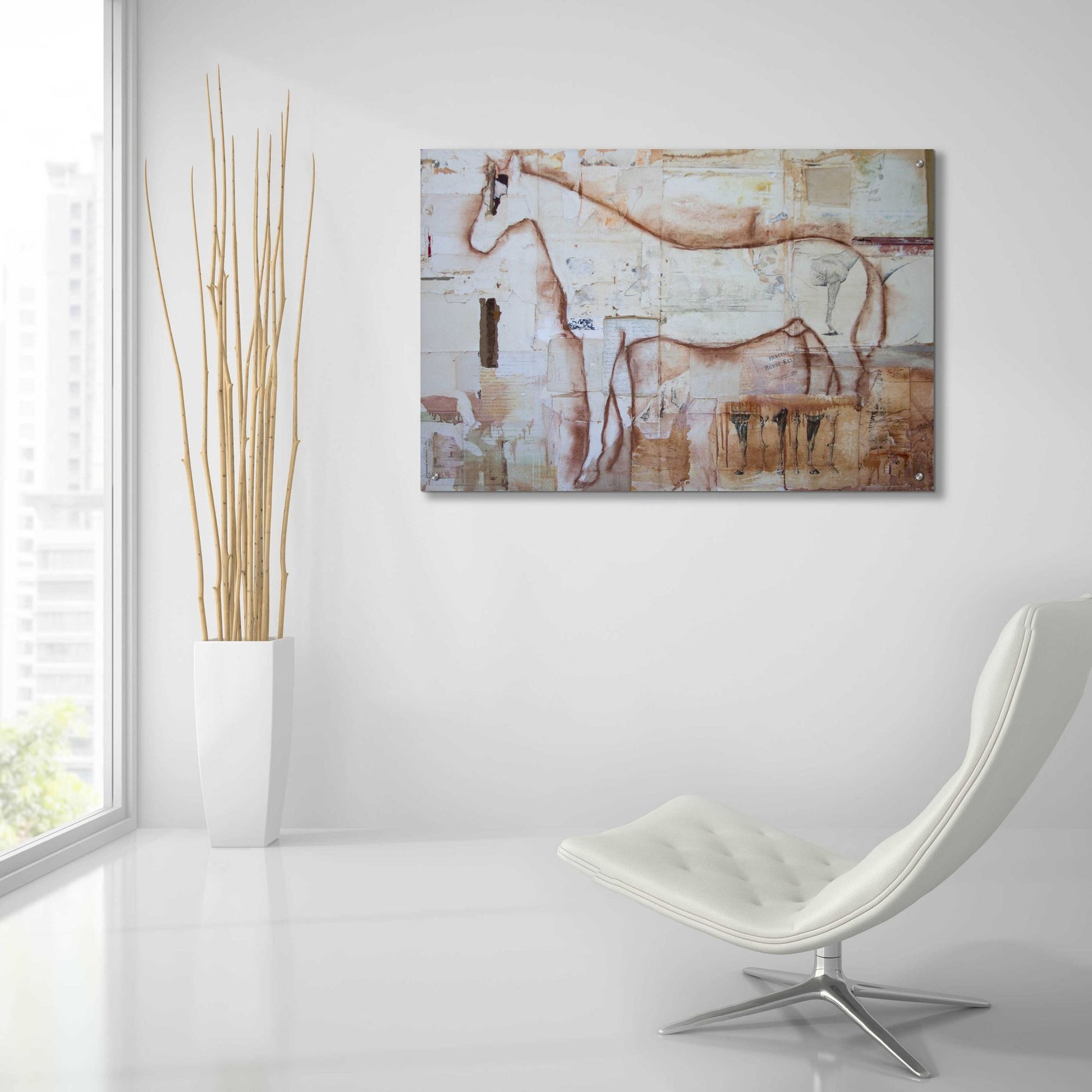 Epic Art 'Practical horse keeper' by Susan Friedman, Acrylic Glass Wall Art,36x24