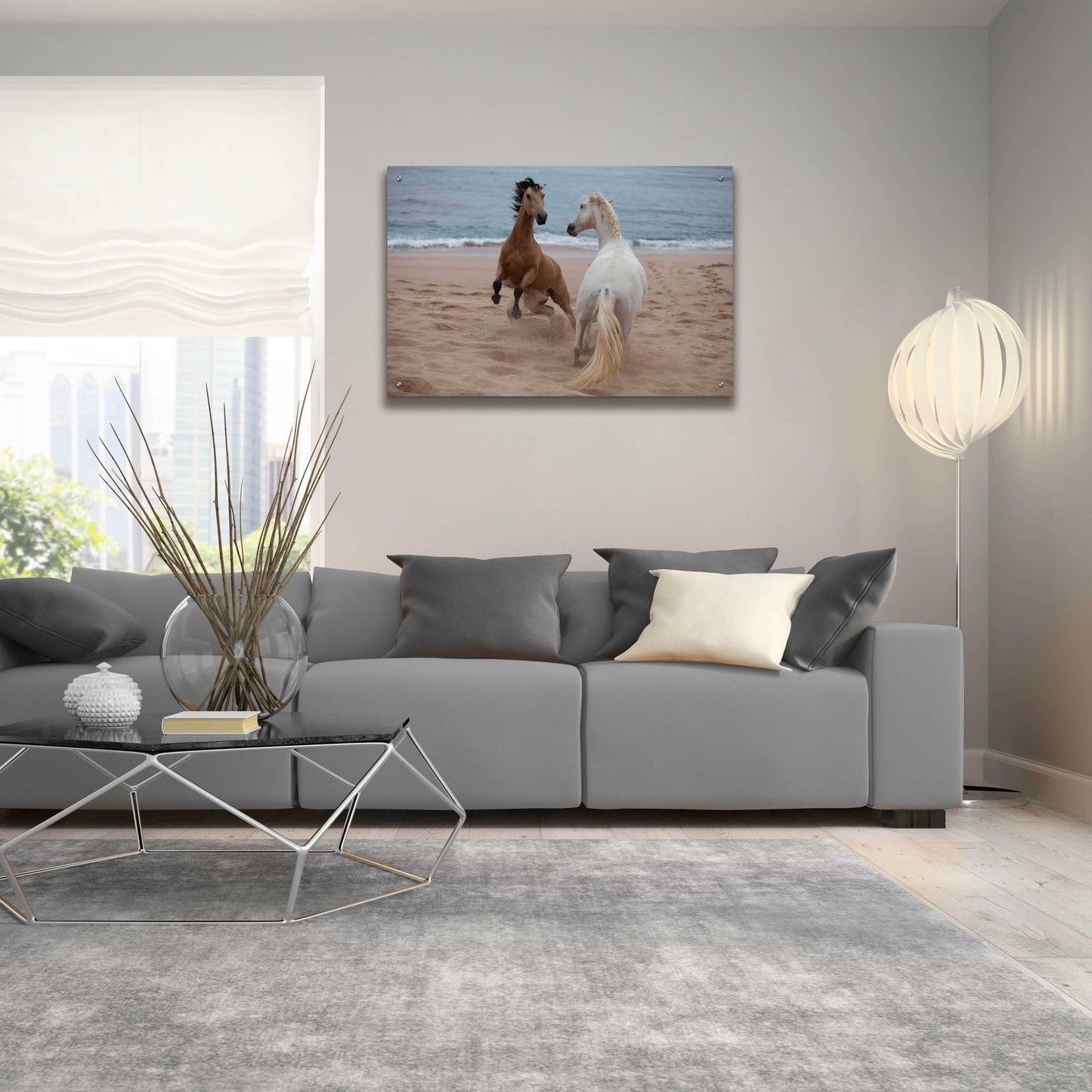 Epic Art 'playtime at the beach' by Susan Friedman, Acrylic Glass Wall Art,36x24