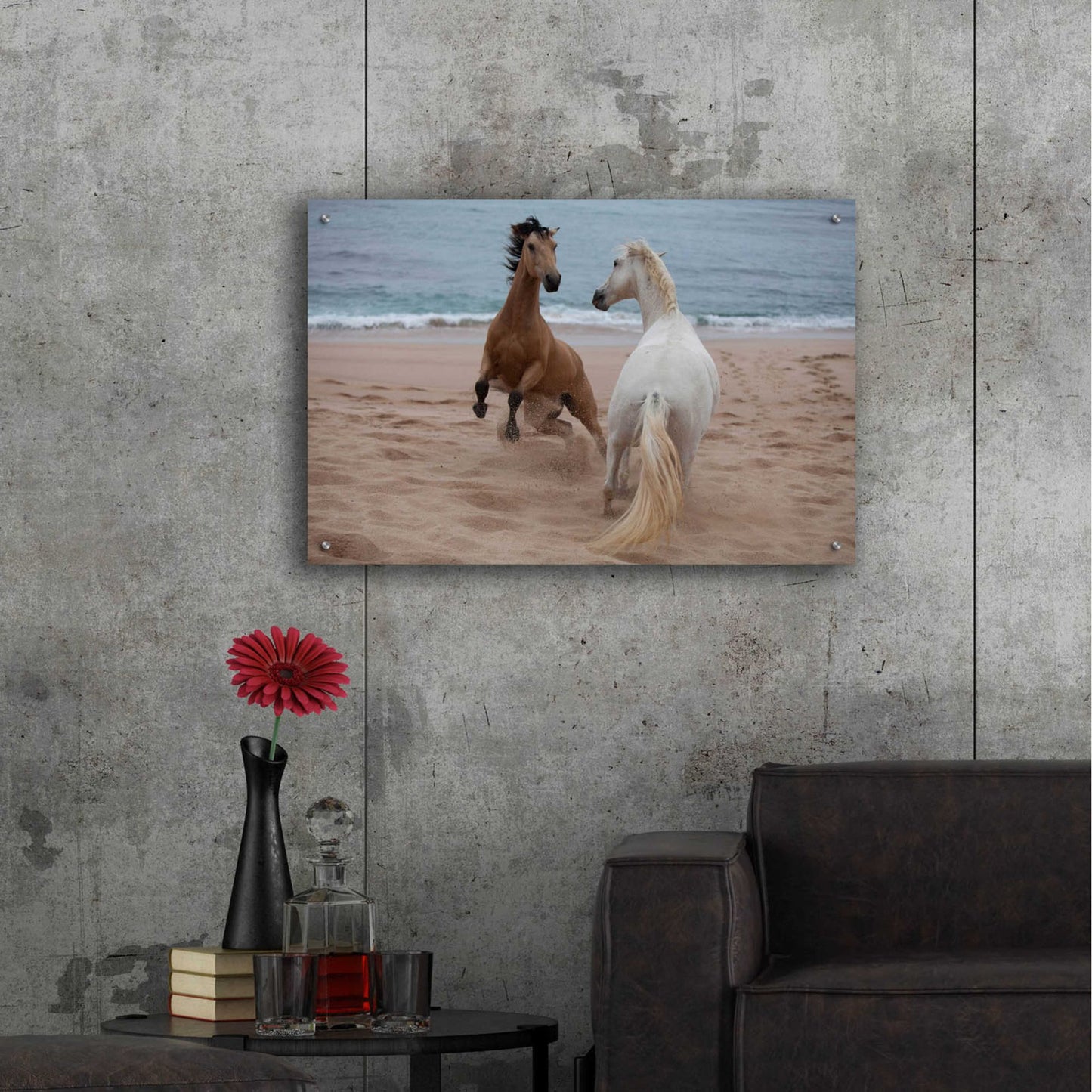 Epic Art 'playtime at the beach' by Susan Friedman, Acrylic Glass Wall Art,36x24