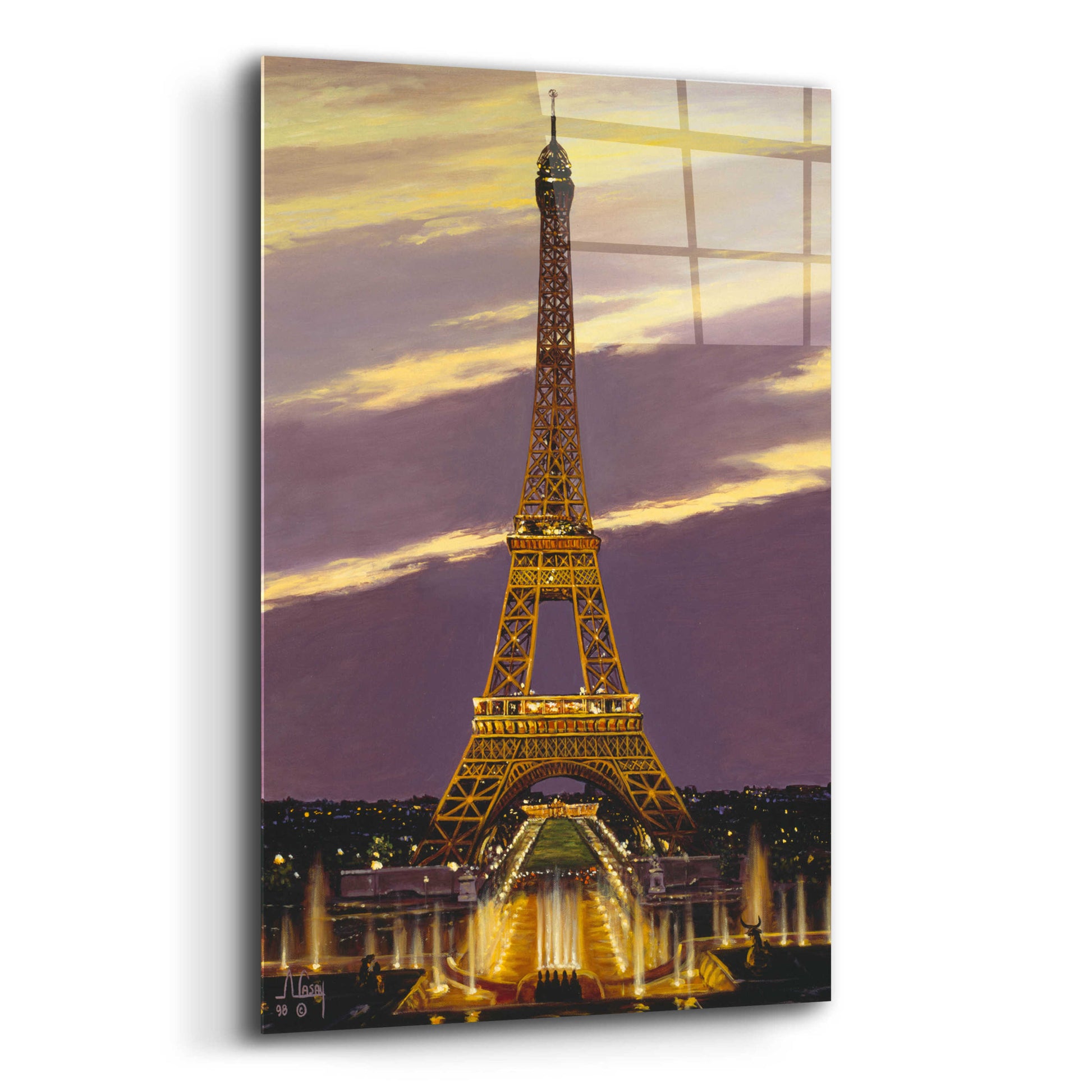 Epic Art 'I love you Paris 2' by Anthony Casay, Acrylic Glass Wall Art,12x16