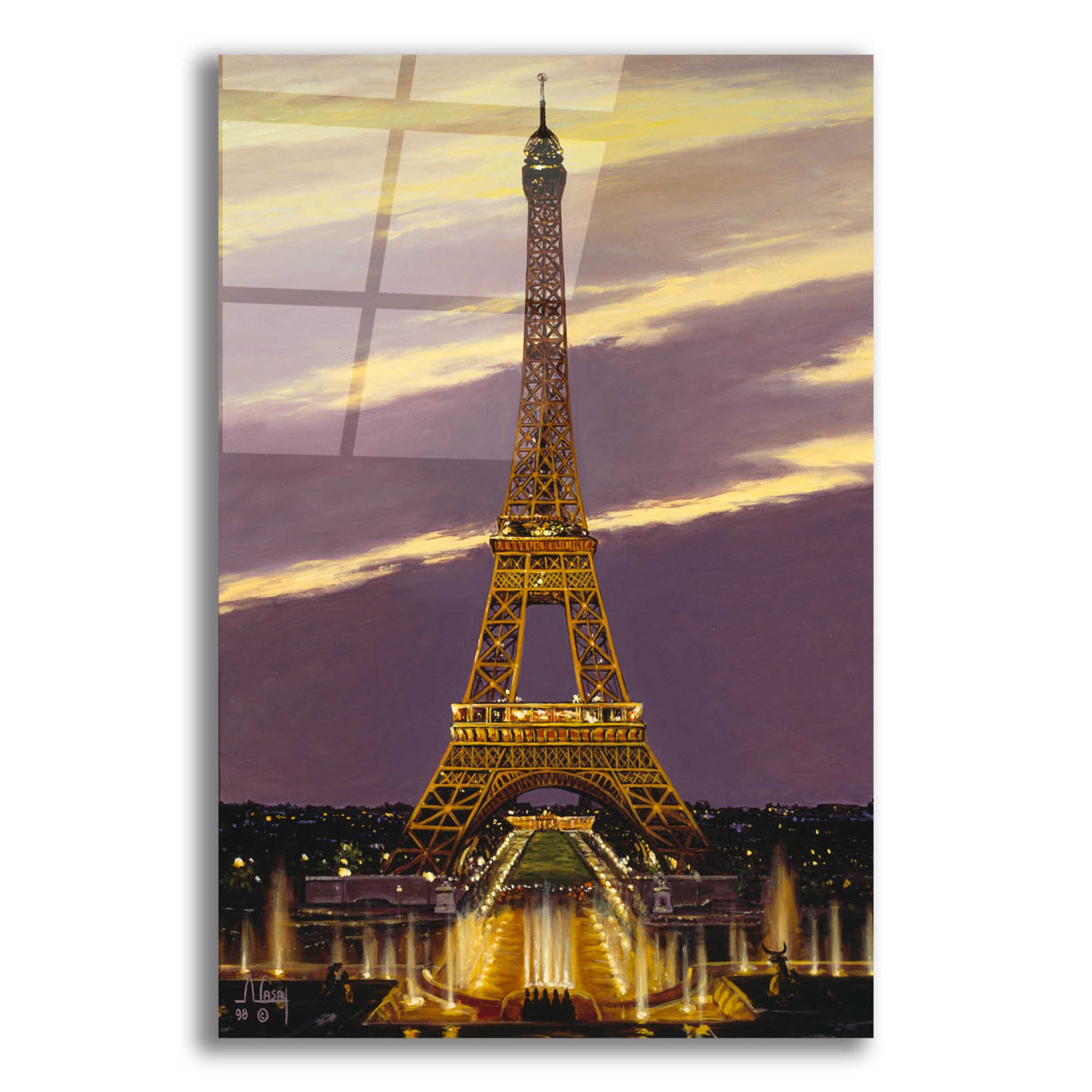 Epic Art 'I love you Paris 2' by Anthony Casay, Acrylic Glass Wall Art,12x16