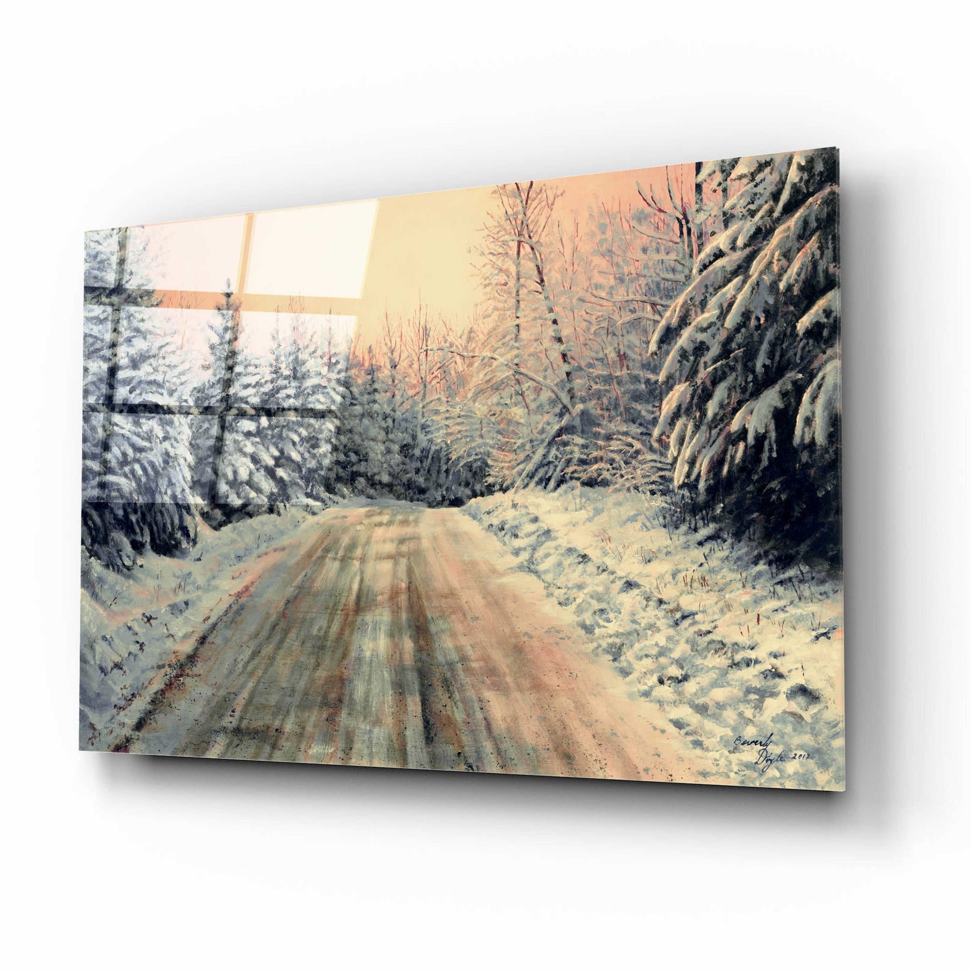 Epic Art 'Irish Settlement Road' by Beverly Doyle, Acrylic Glass Wall Art,16x12