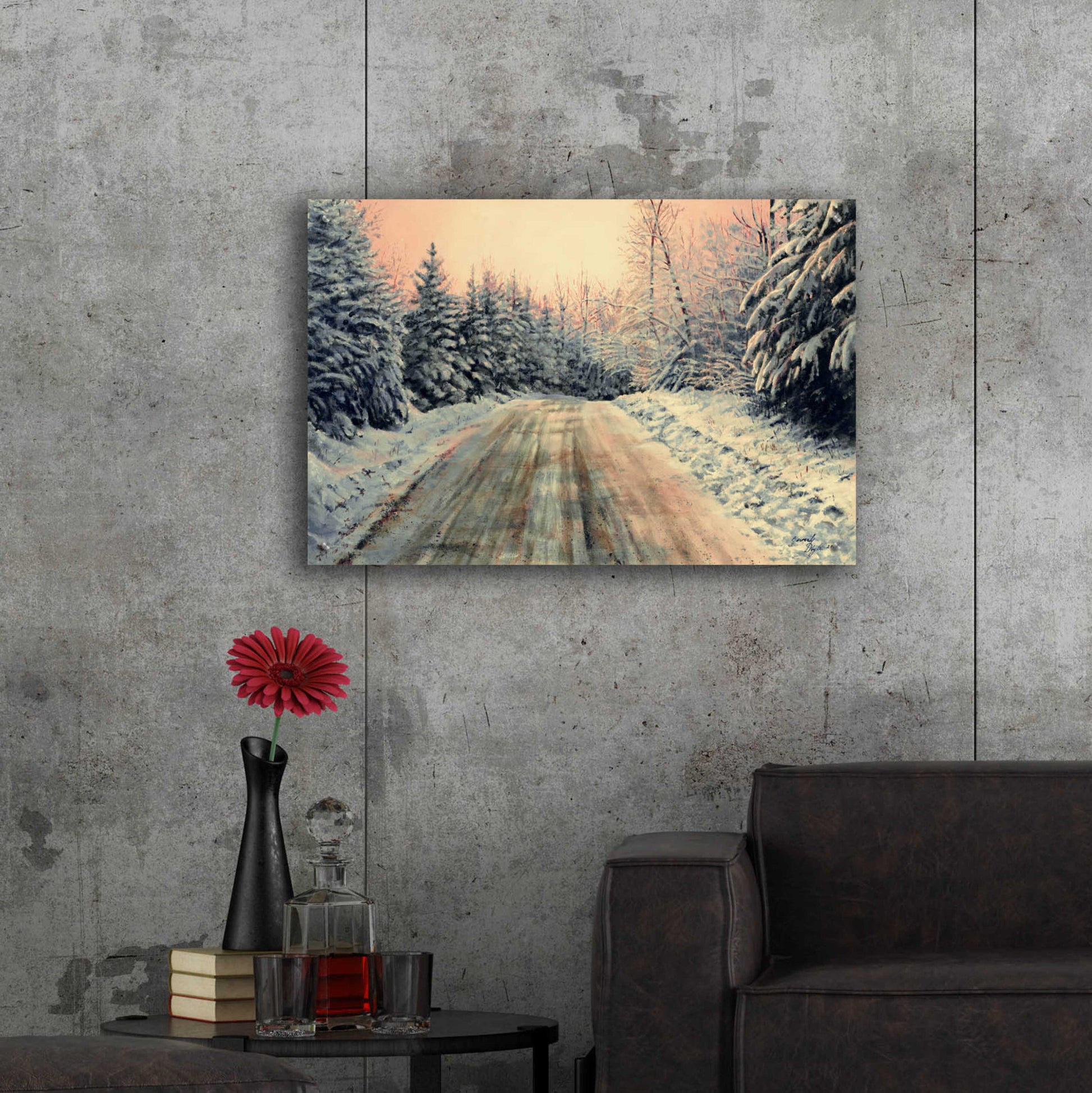 Epic Art 'Irish Settlement Road' by Beverly Doyle, Acrylic Glass Wall Art,36x24