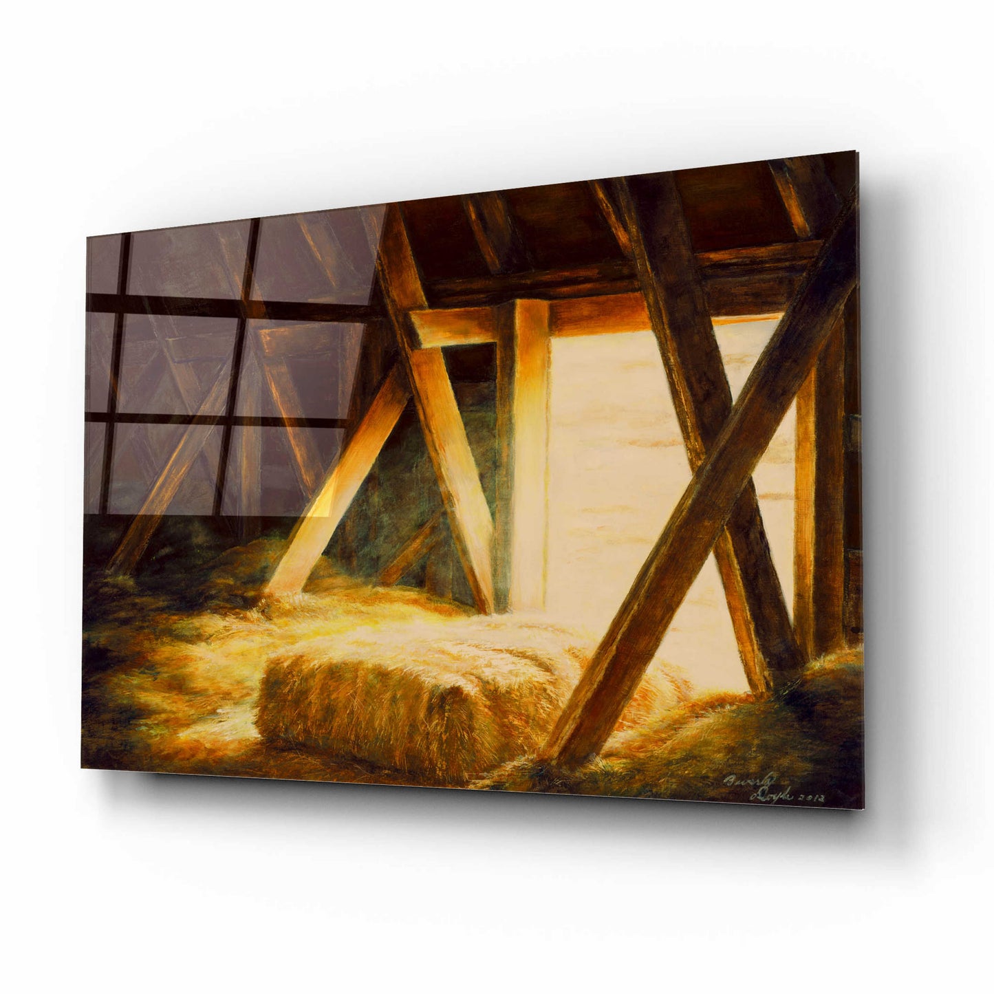 Epic Art 'Hay Loft' by Beverly Doyle, Acrylic Glass Wall Art,16x12