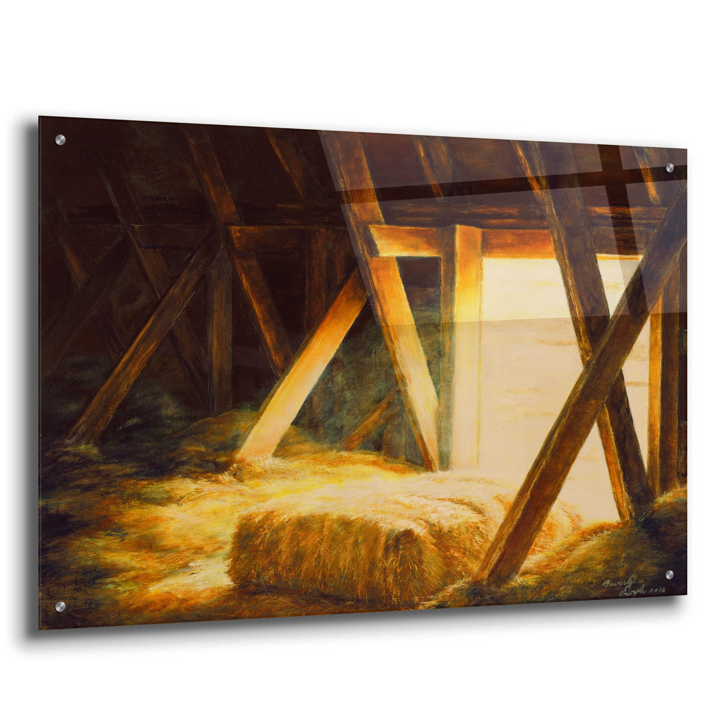 Epic Art 'Hay Loft' by Beverly Doyle, Acrylic Glass Wall Art,36x24