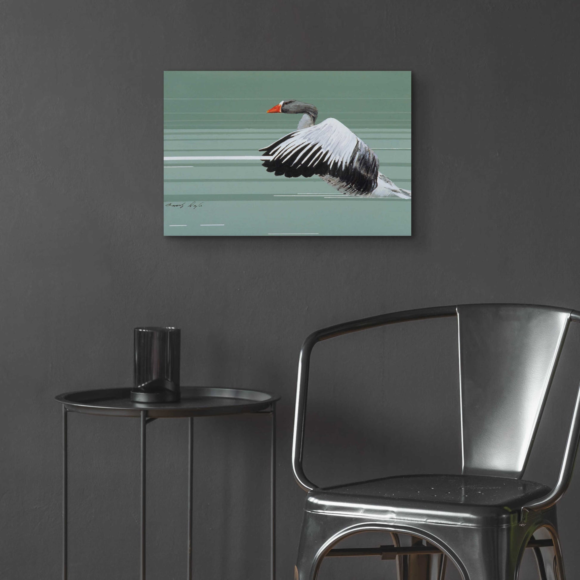 Epic Art 'Greylag' by Beverly Doyle, Acrylic Glass Wall Art,24x16