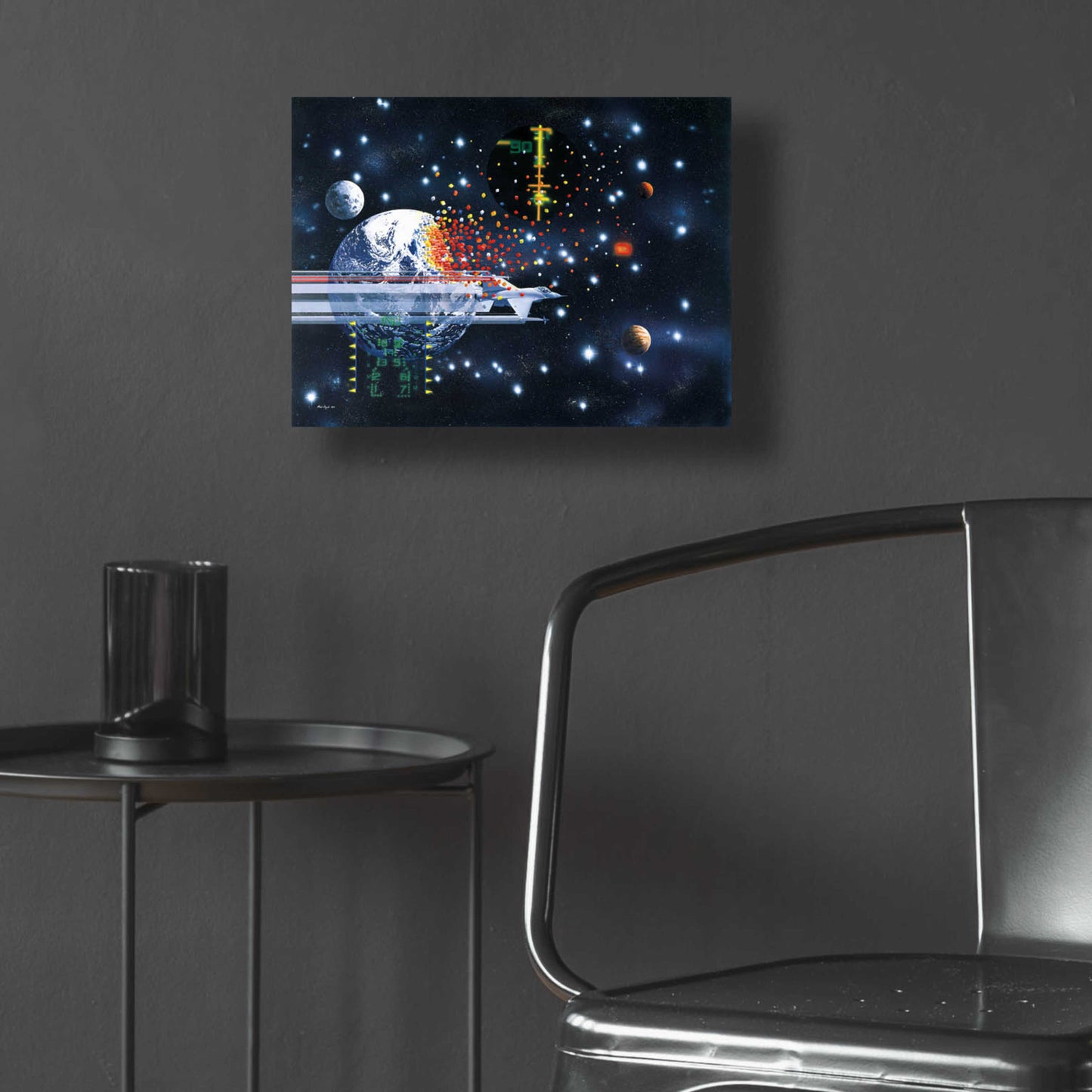 Epic Art 'Conquering Space' by Beverly Doyle, Acrylic Glass Wall Art,16x12