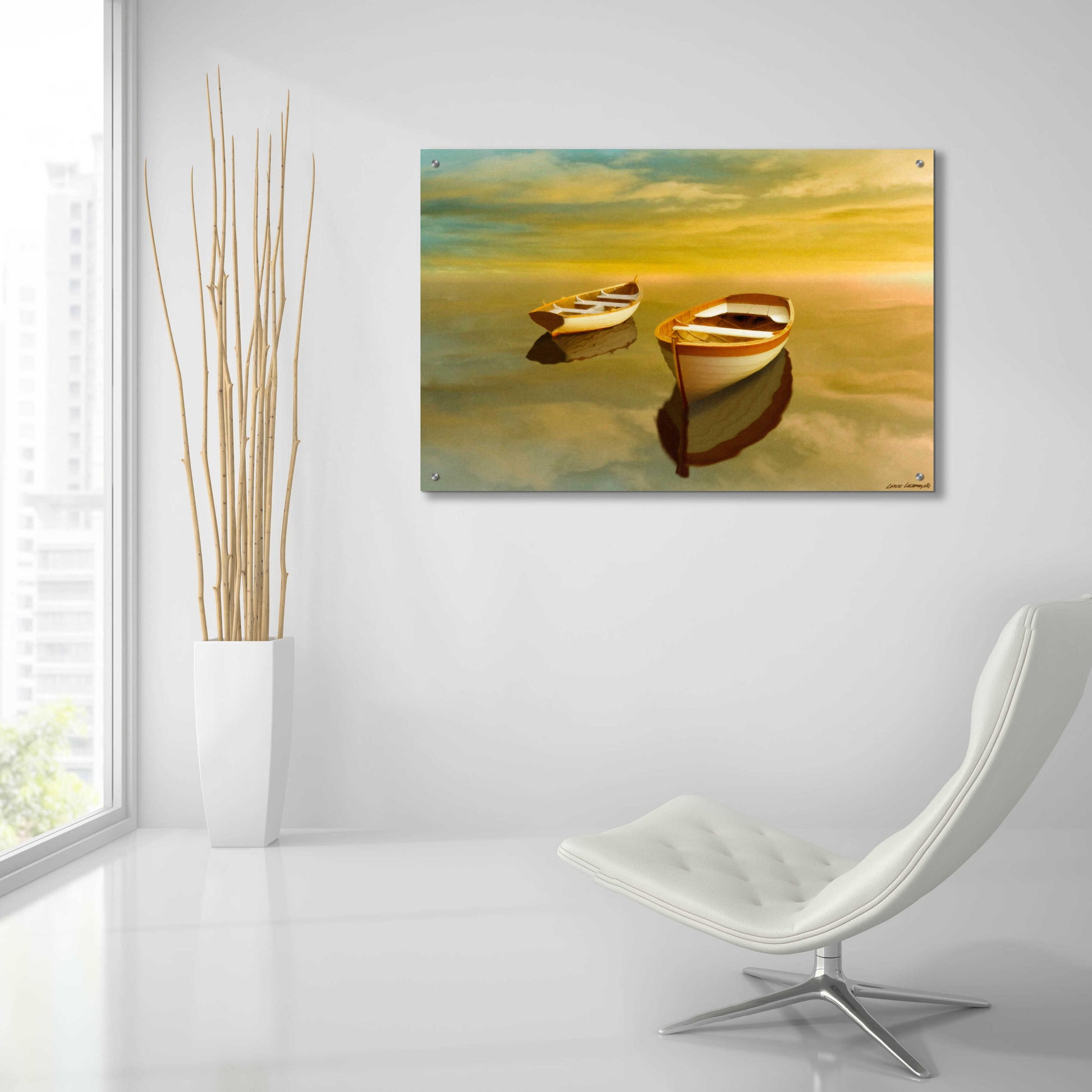 Epic Art 'Summer Sunset ' by Carlos Casamayor, Acrylic Glass Wall Art,36x24