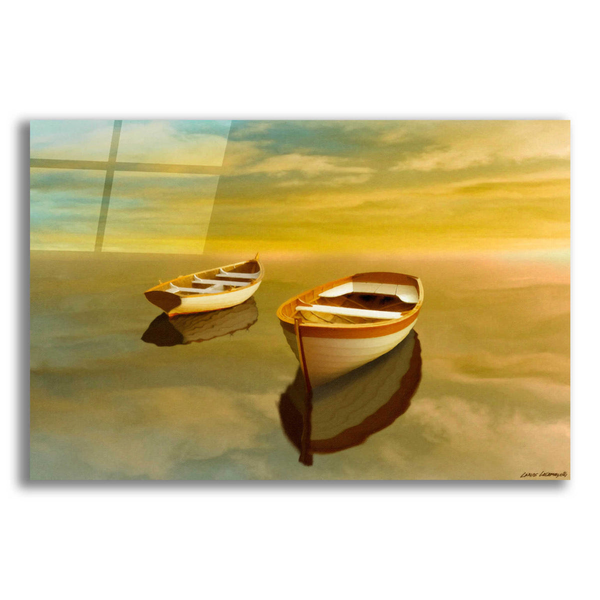 Epic Art 'Summer Sunset ' by Carlos Casamayor, Acrylic Glass Wall Art