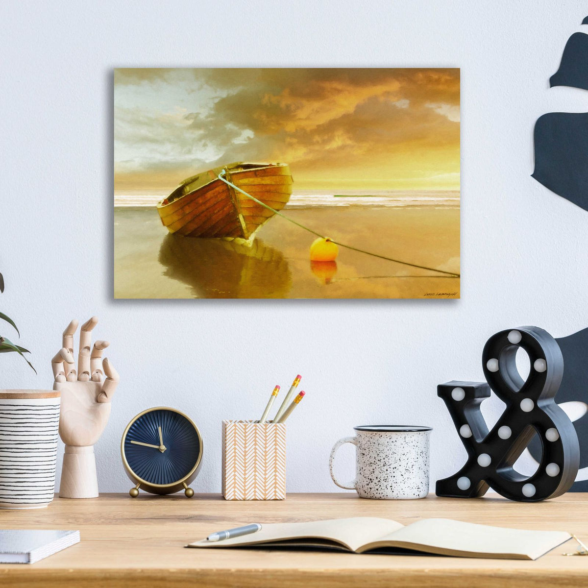 The Solitude of the Sea II by Carlos Casamayor - 16x12 acrylic wall art in a room