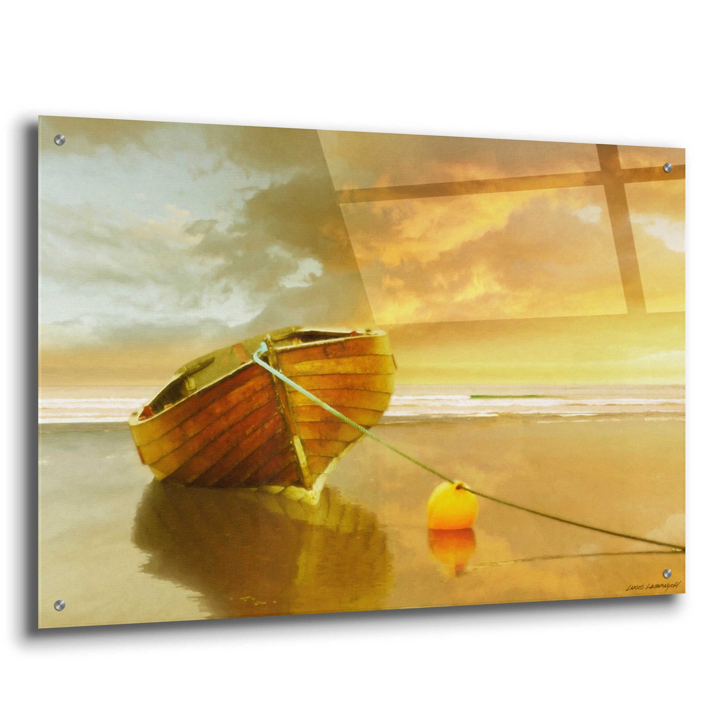 Epic Art 'The Solitude of the Sea II' by Carlos Casamayor, Acrylic Glass Wall Art,36x24