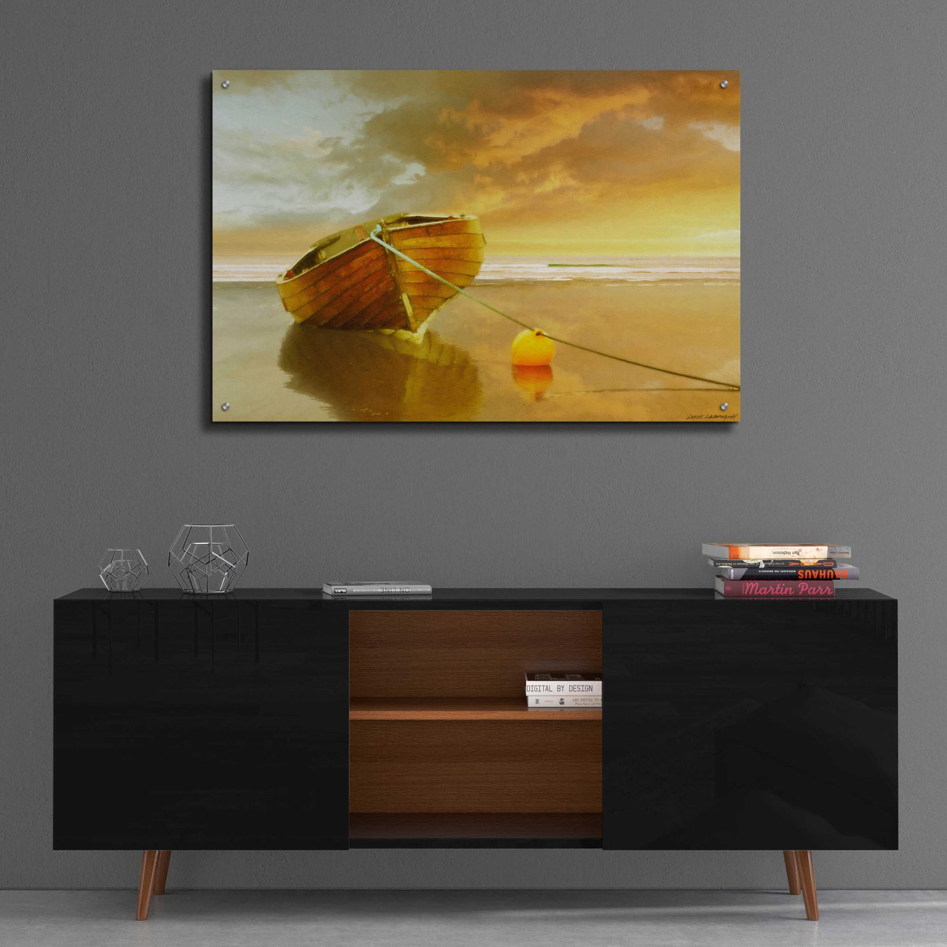 Epic Art 'The Solitude of the Sea II' by Carlos Casamayor, Acrylic Glass Wall Art,36x24