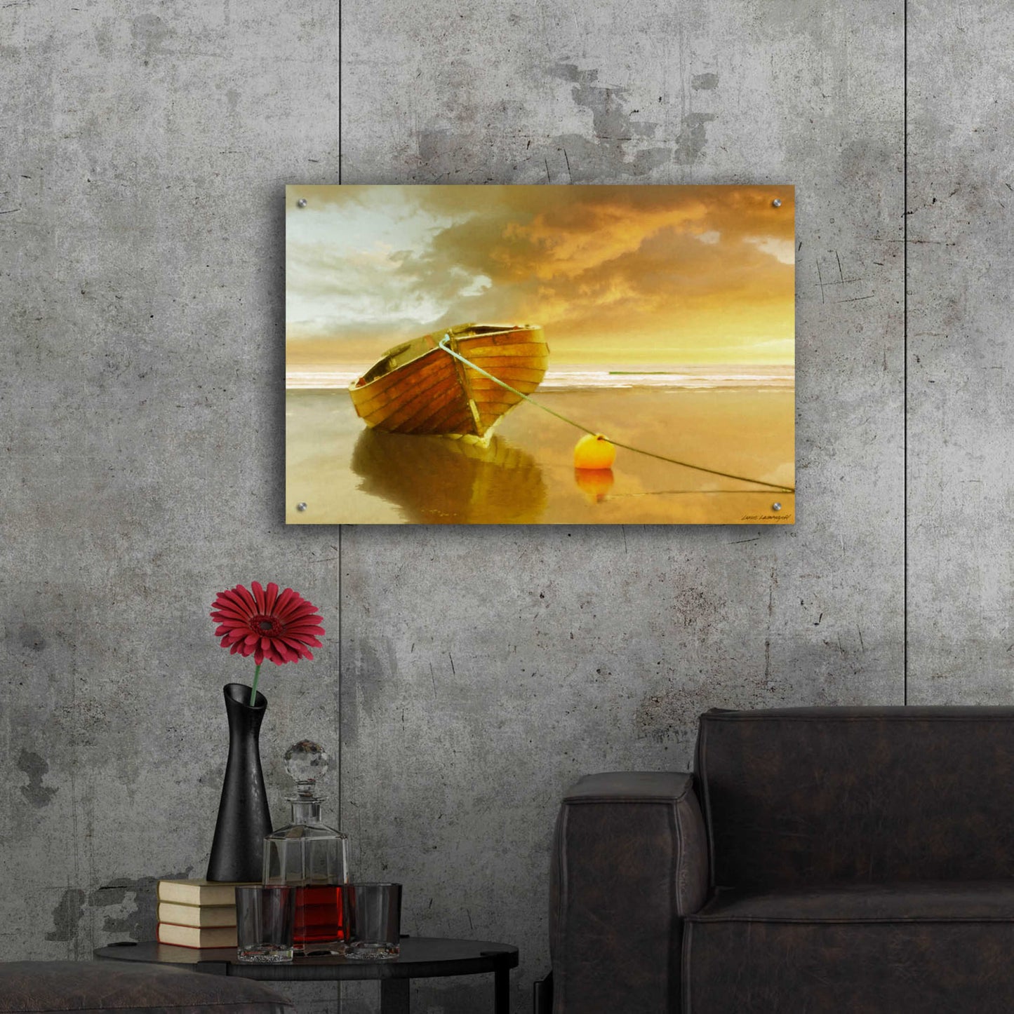 Epic Art 'The Solitude of the Sea II' by Carlos Casamayor, Acrylic Glass Wall Art,36x24