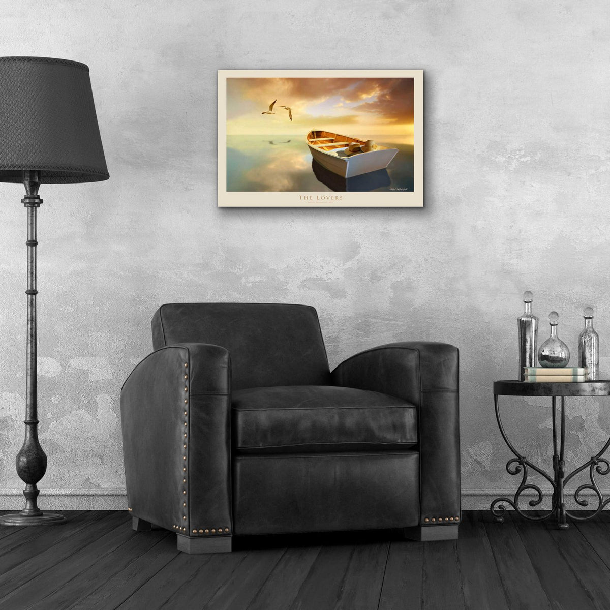 The Lovers by Carlos Casamayor - 24x16 acrylic wall art in a room