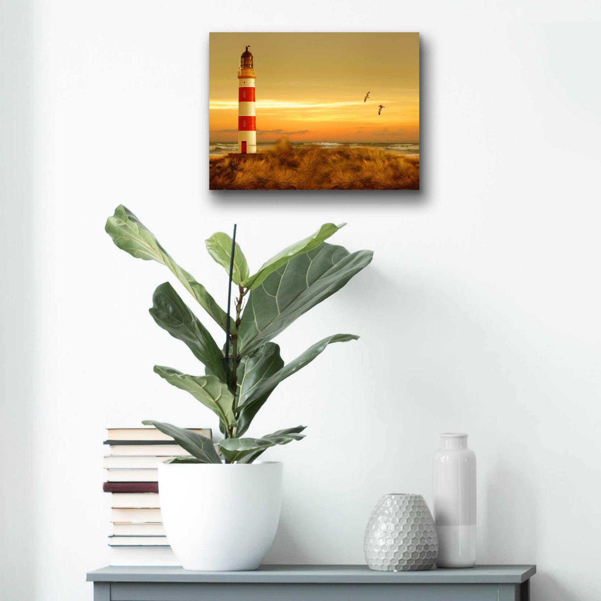 Epic Art 'Pacific Sunset 5' by Carlos Casamayor, Acrylic Glass Wall Art,16x12