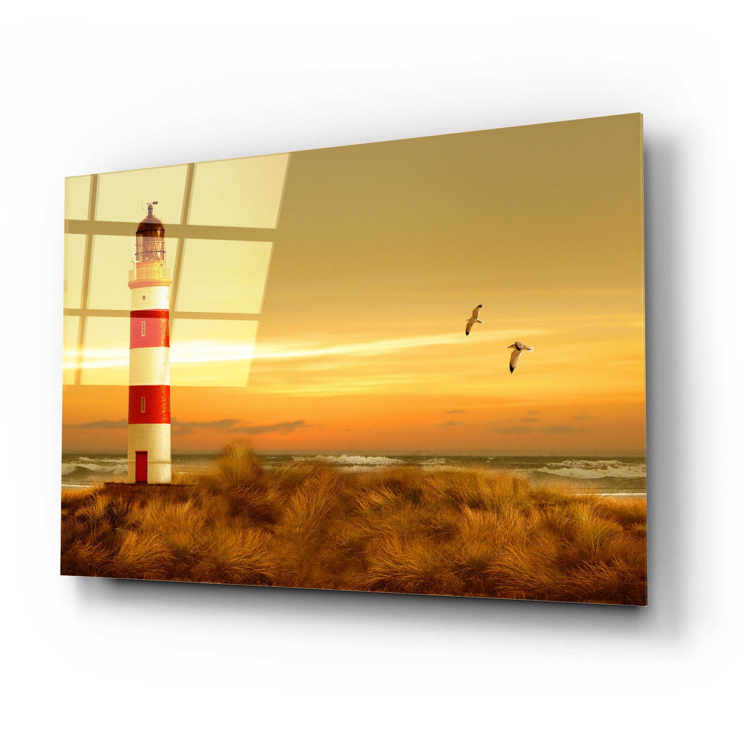 Epic Art 'Pacific Sunset 5' by Carlos Casamayor, Acrylic Glass Wall Art,24x16