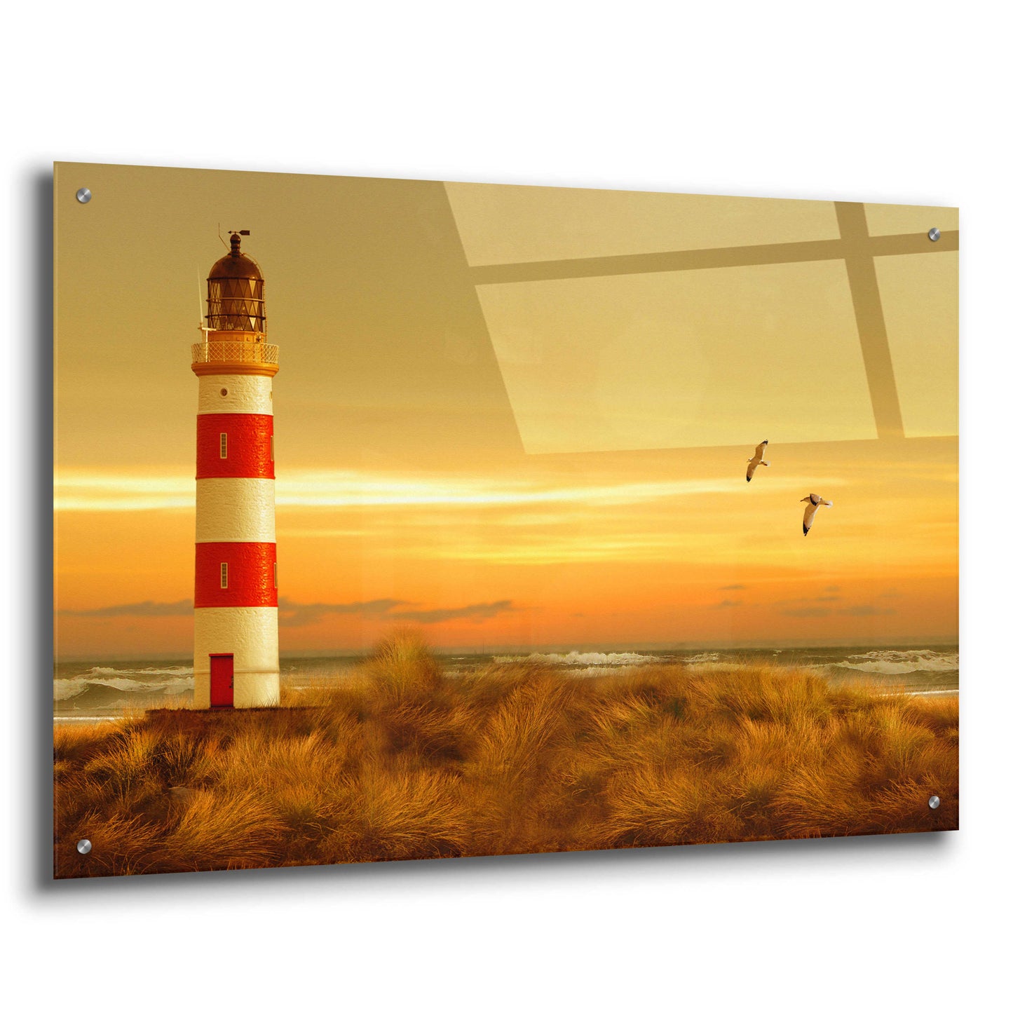 Epic Art 'Pacific Sunset 5' by Carlos Casamayor, Acrylic Glass Wall Art,36x24