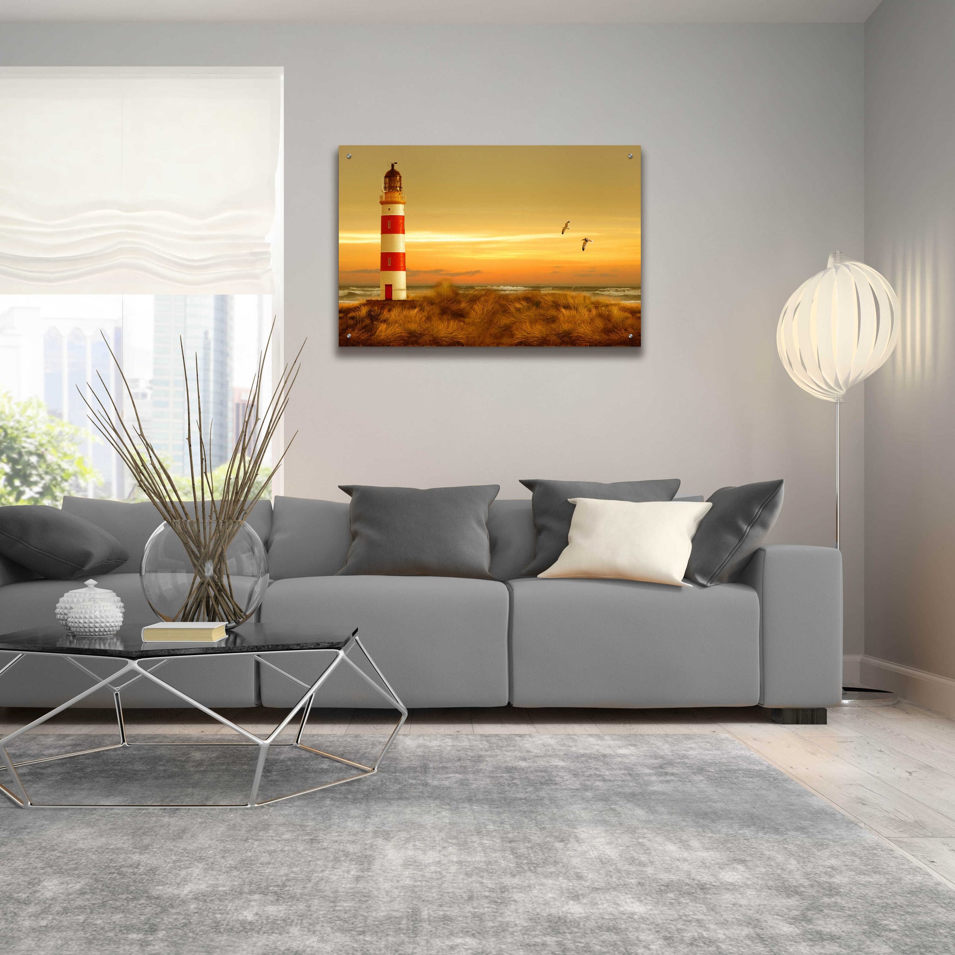 Epic Art 'Pacific Sunset 5' by Carlos Casamayor, Acrylic Glass Wall Art,36x24