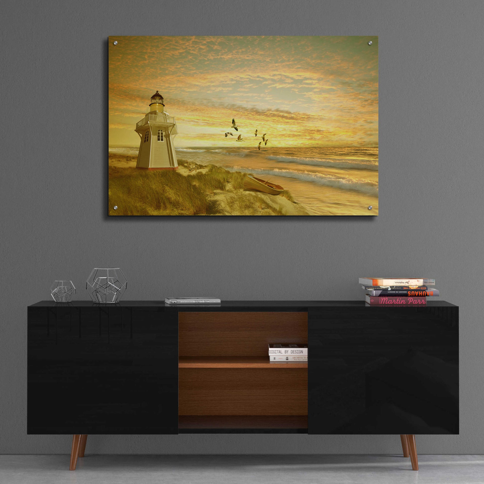 Epic Art 'Pacific Sunset 6' by Carlos Casamayor, Acrylic Glass Wall Art,36x24