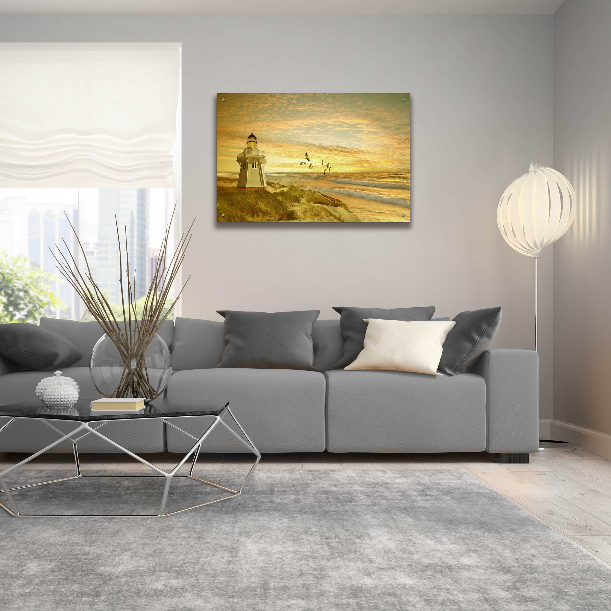 Epic Art 'Pacific Sunset 6' by Carlos Casamayor, Acrylic Glass Wall Art,36x24