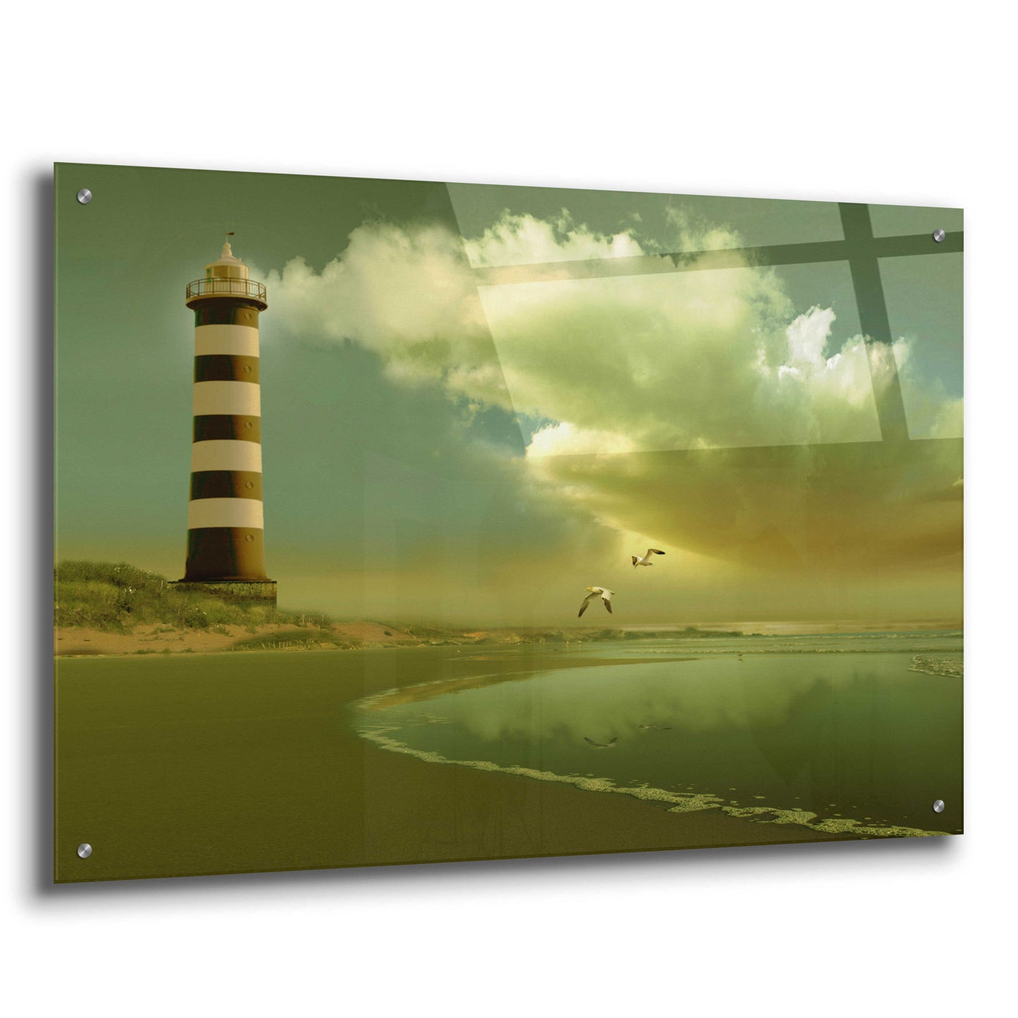 Epic Art 'Pacific Sunset 7' by Carlos Casamayor, Acrylic Glass Wall Art,36x24