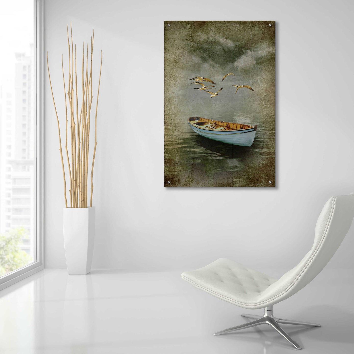 Epic Art 'Alone in the Mist' by Carlos Casamayor, Acrylic Glass Wall Art,24x36