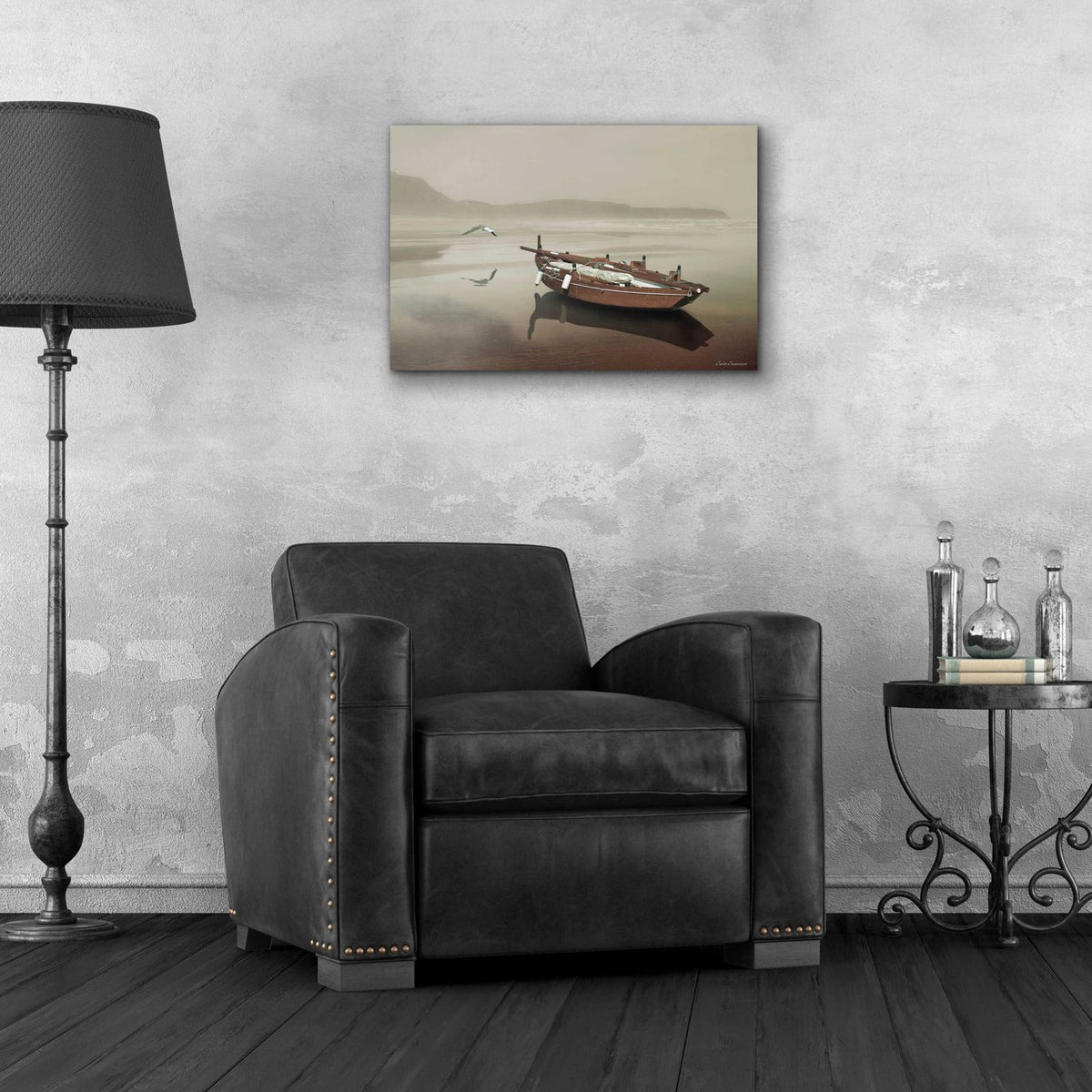 Epic Art 'The Solitude of the Sea' by Carlos Casamayor, Acrylic Glass Wall Art,24x16