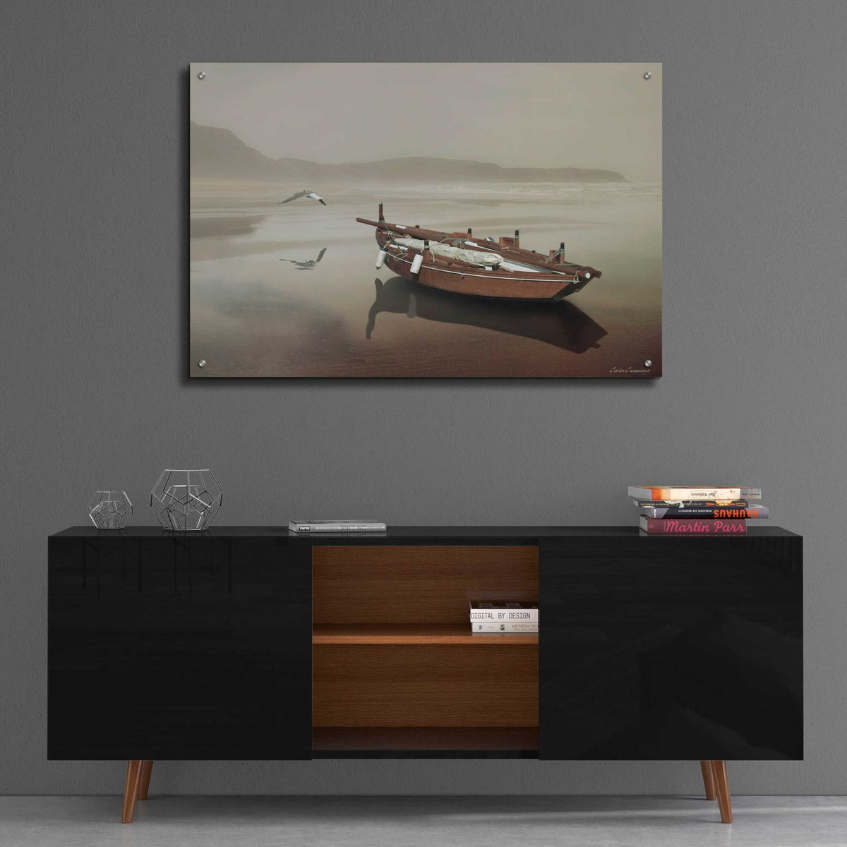 Epic Art 'The Solitude of the Sea' by Carlos Casamayor, Acrylic Glass Wall Art,36x24