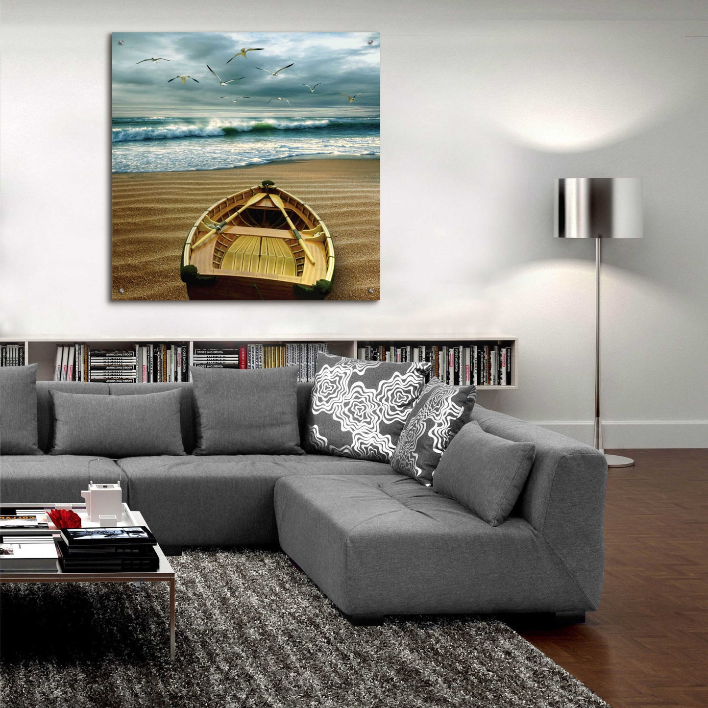 Epic Art 'Pacific 6 AM' by Carlos Casamayor, Acrylic Glass Wall Art,36x36