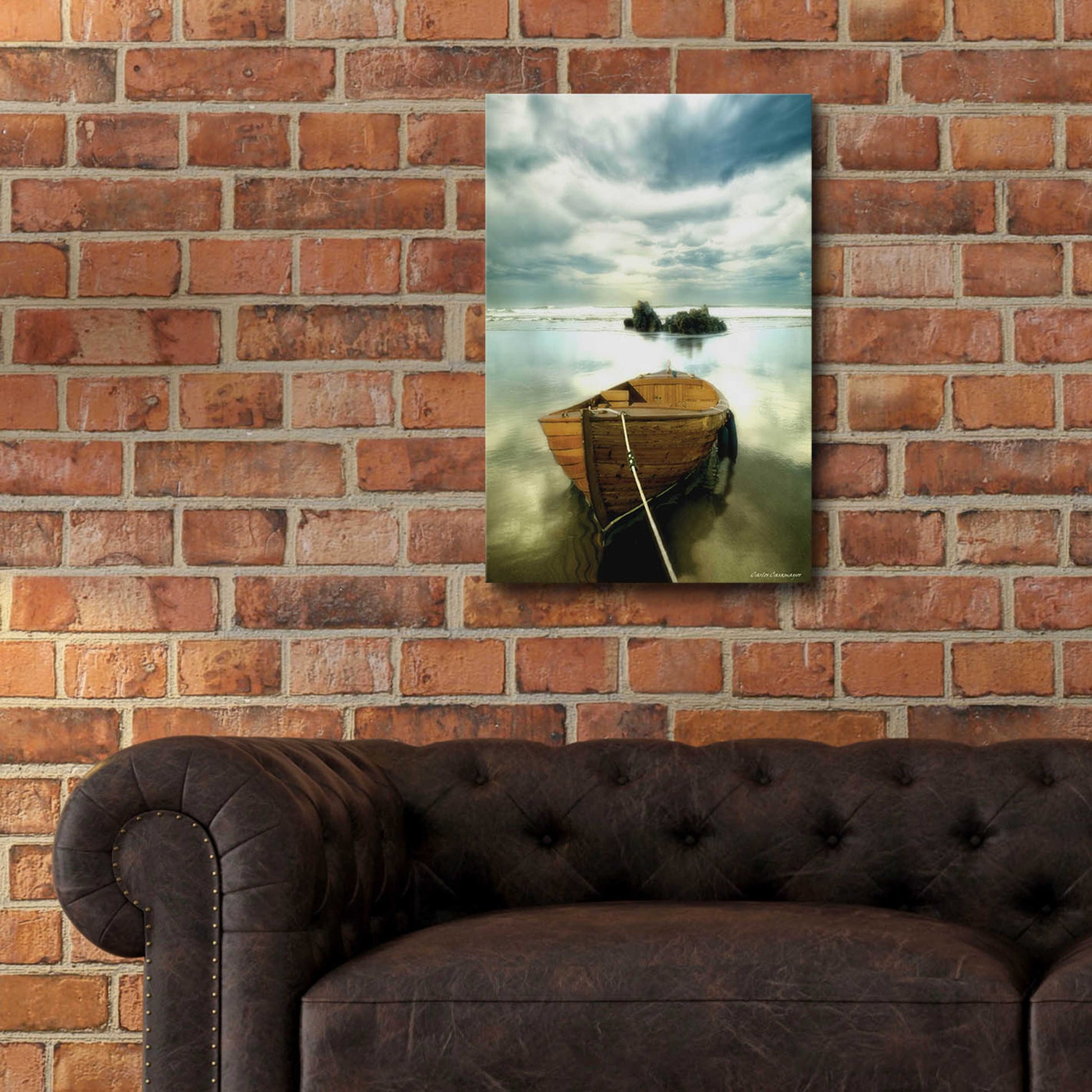 Epic Art 'The Old Boat' by Carlos Casamayor, Acrylic Glass Wall Art,16x24