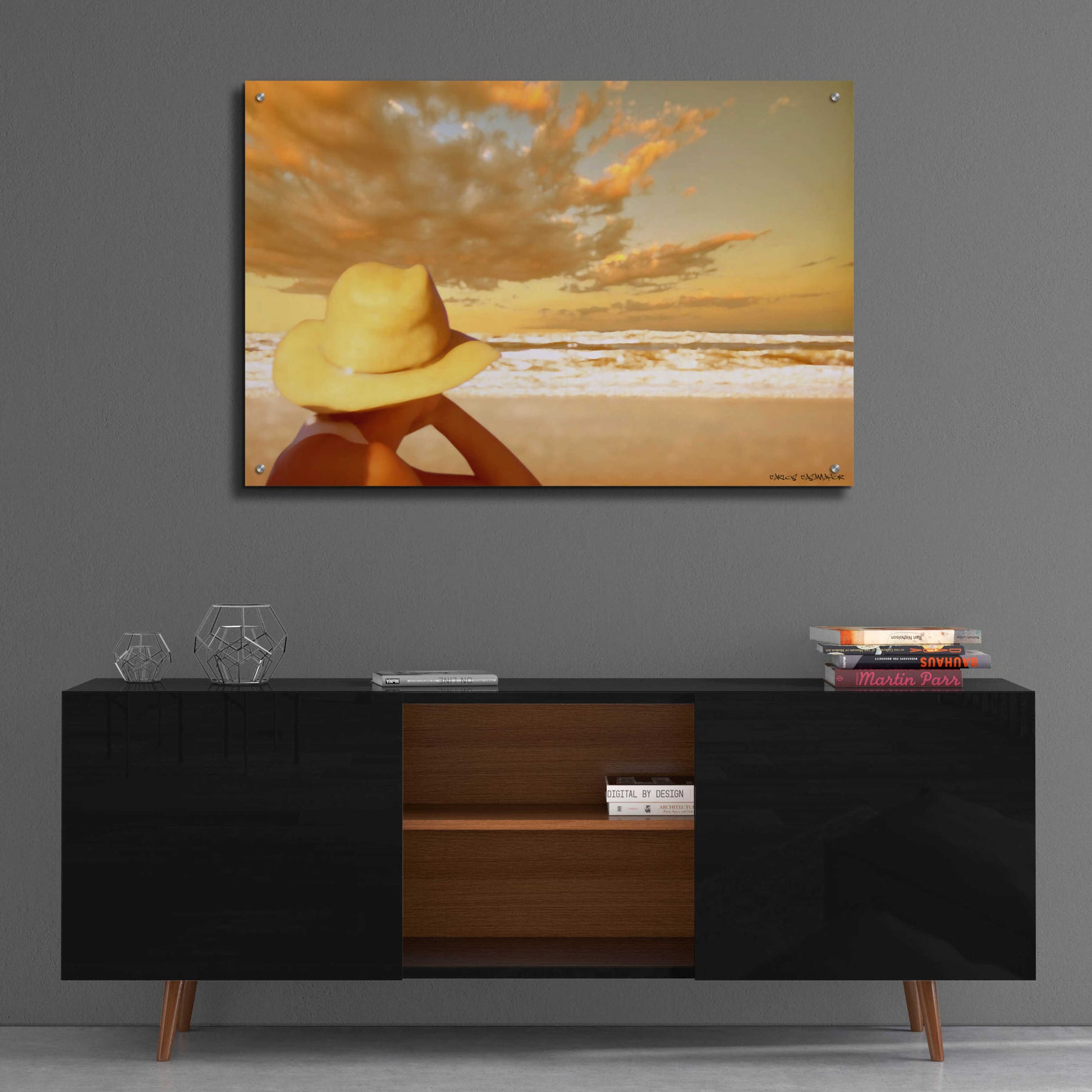 Epic Art 'Memories on the Beach 1' by Carlos Casamayor, Acrylic Glass Wall Art,36x24