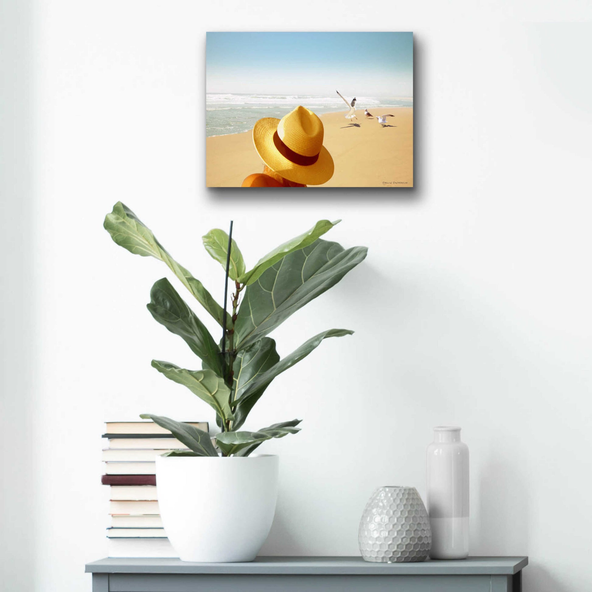 Epic Art 'Memories on the Beach 2' by Carlos Casamayor, Acrylic Glass Wall Art,16x12