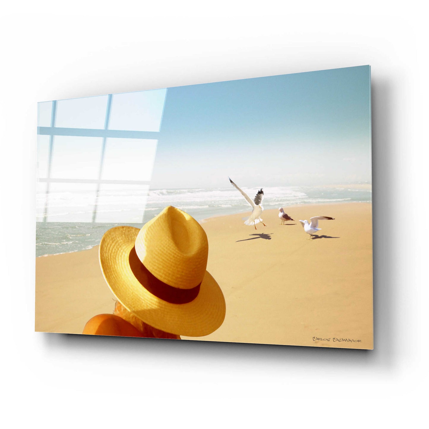 Epic Art 'Memories on the Beach 2' by Carlos Casamayor, Acrylic Glass Wall Art,24x16