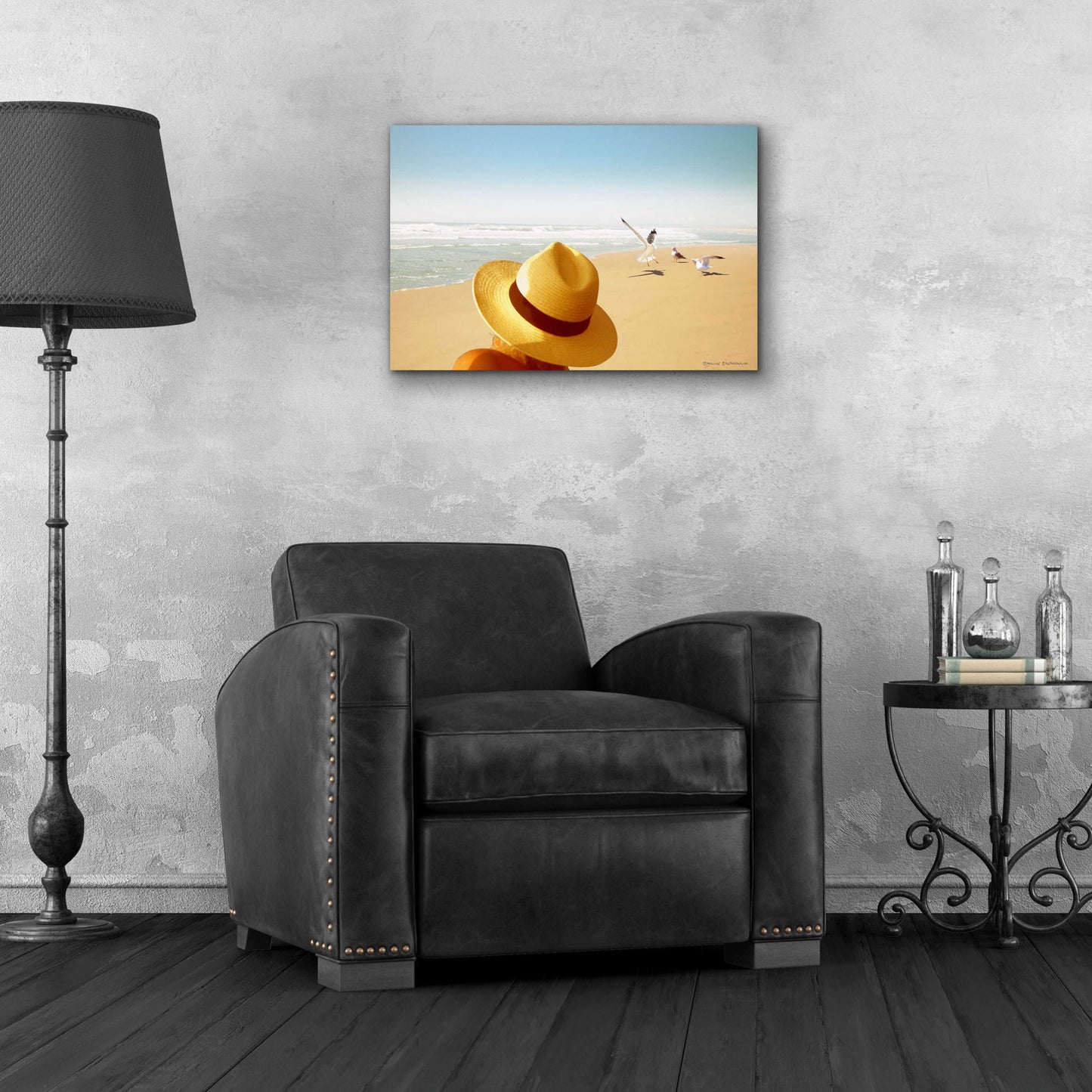 Epic Art 'Memories on the Beach 2' by Carlos Casamayor, Acrylic Glass Wall Art,24x16