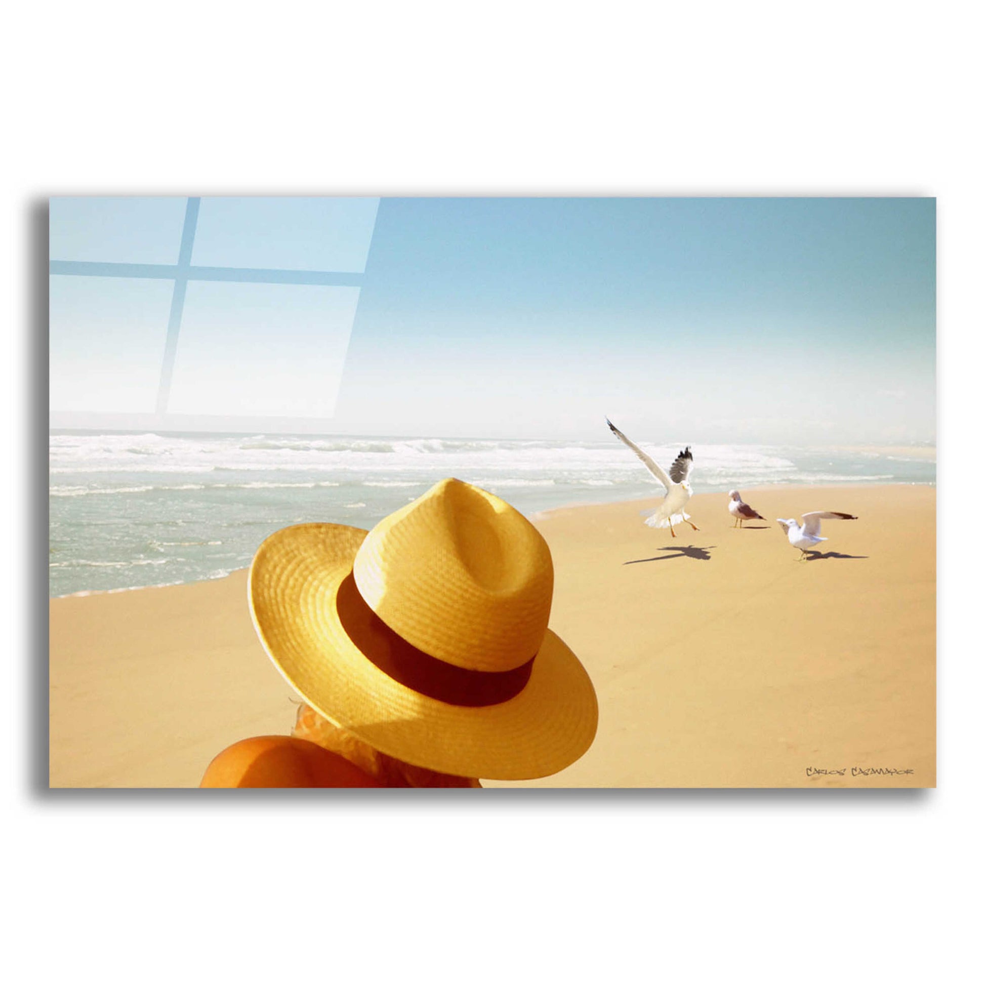 Epic Art 'Memories on the Beach 2' by Carlos Casamayor, Acrylic Glass Wall Art,24x16