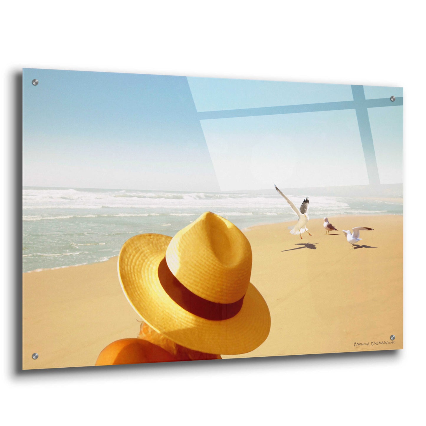 Epic Art 'Memories on the Beach 2' by Carlos Casamayor, Acrylic Glass Wall Art,36x24