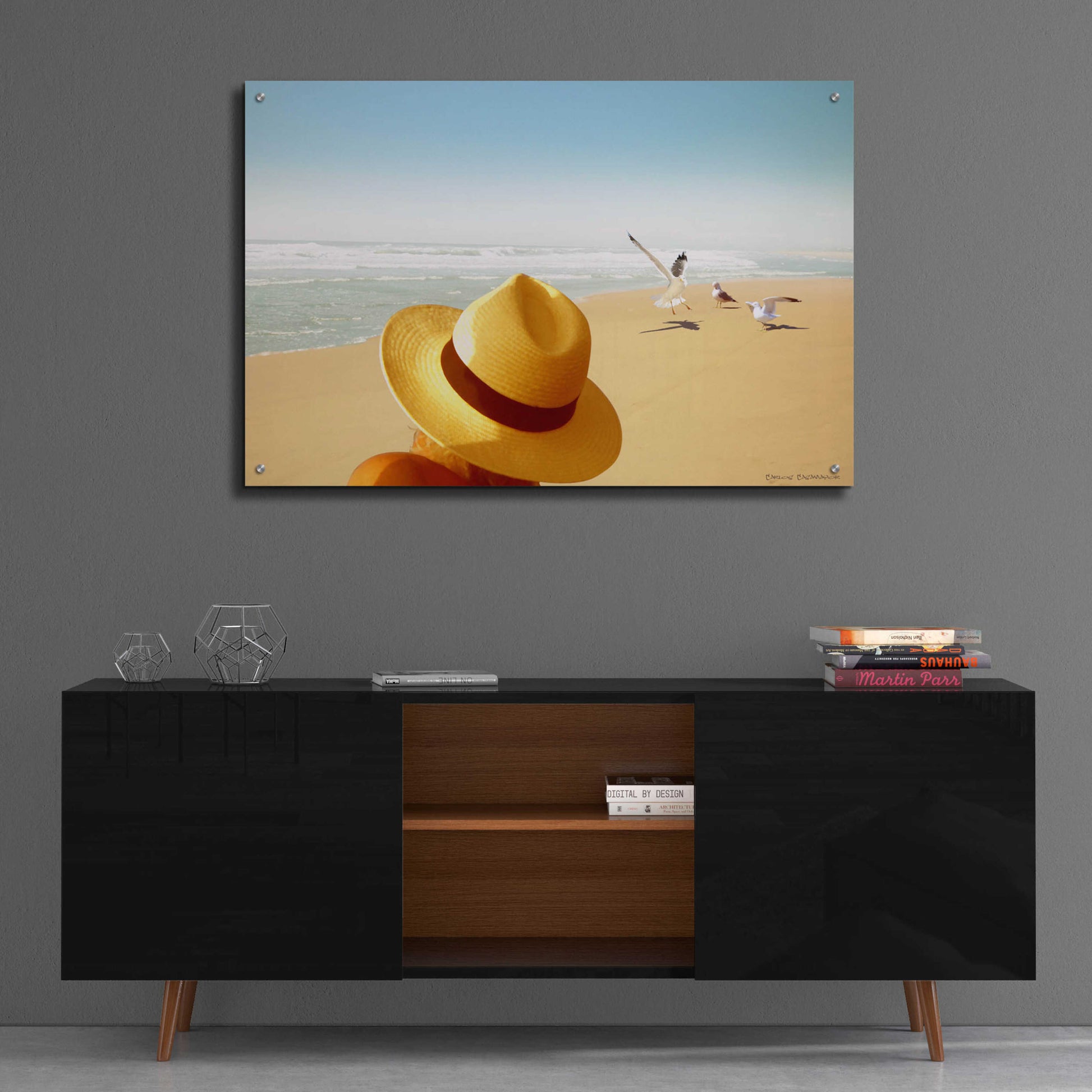 Epic Art 'Memories on the Beach 2' by Carlos Casamayor, Acrylic Glass Wall Art,36x24