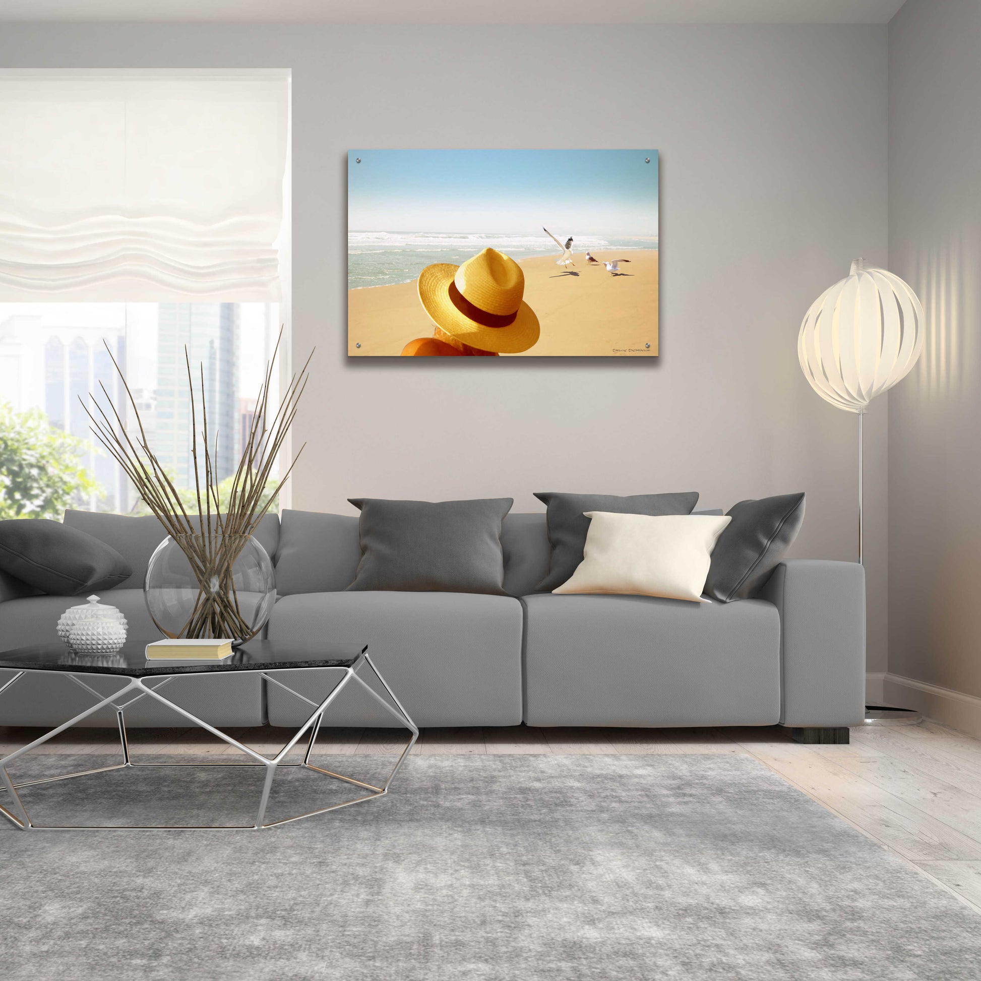 Epic Art 'Memories on the Beach 2' by Carlos Casamayor, Acrylic Glass Wall Art,36x24