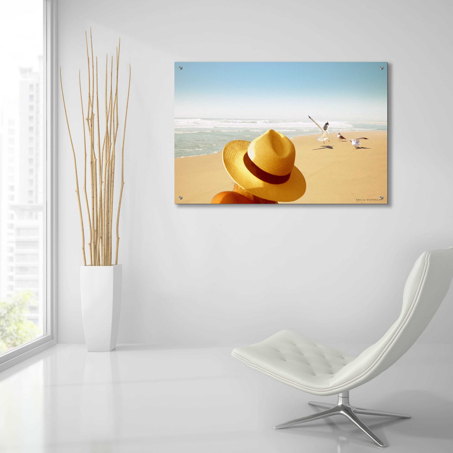 Epic Art 'Memories on the Beach 2' by Carlos Casamayor, Acrylic Glass Wall Art,36x24