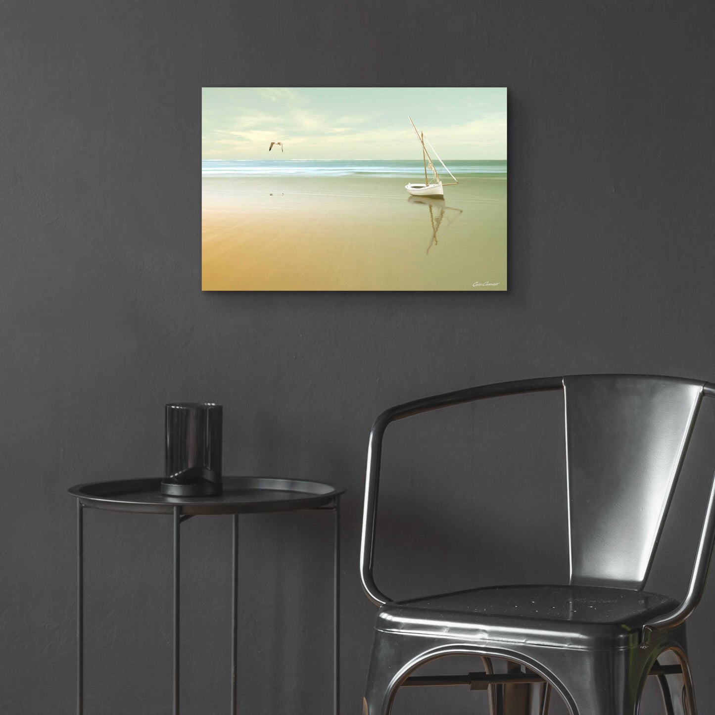 Epic Art 'Soft Sunrise on the Beach 1' by Carlos Casamayor, Acrylic Glass Wall Art,24x16