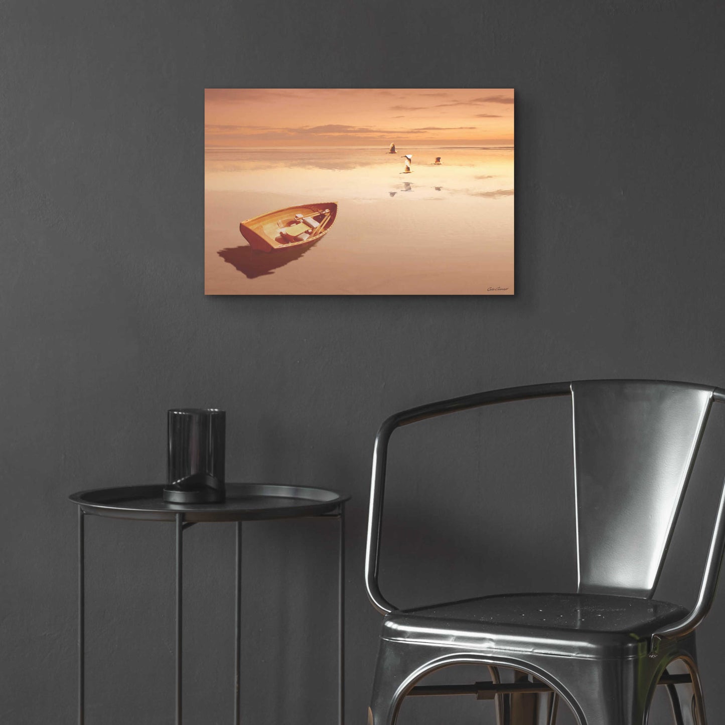 Epic Art 'Soft Sunrise on the Beach 2' by Carlos Casamayor, Acrylic Glass Wall Art,24x16