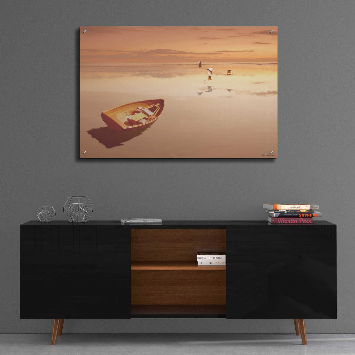 Epic Art 'Soft Sunrise on the Beach 2' by Carlos Casamayor, Acrylic Glass Wall Art,36x24