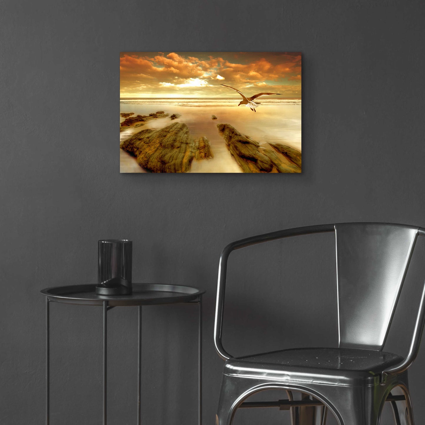 Epic Art 'Soft Sunrise on the Beach 4' by Carlos Casamayor, Acrylic Glass Wall Art,24x16