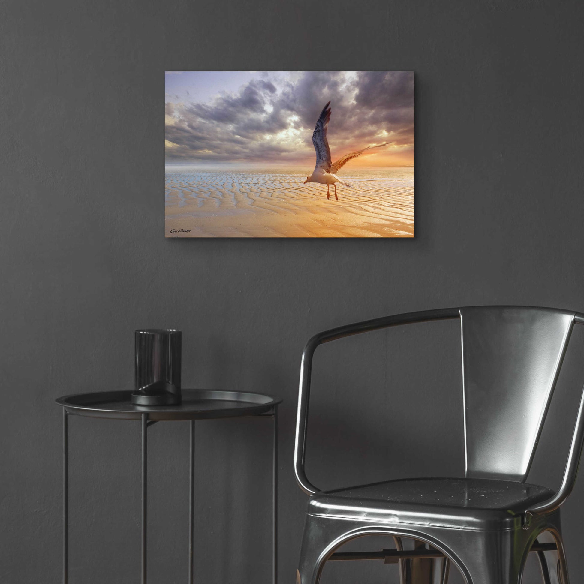 Epic Art 'Soft Sunrise on the Beach 5' by Carlos Casamayor, Acrylic Glass Wall Art,24x16