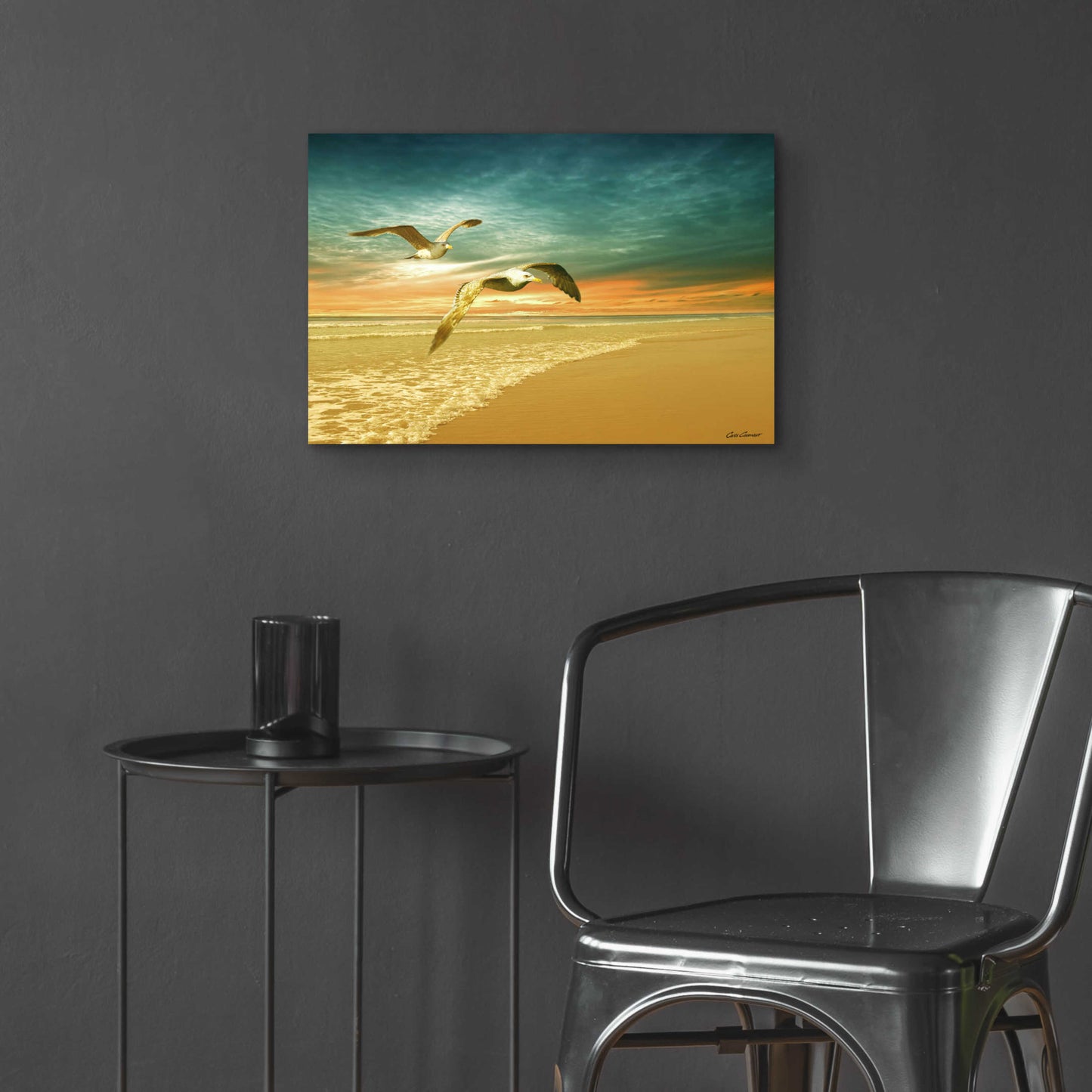 Epic Art 'Soft Sunrise on the Beach 6' by Carlos Casamayor, Acrylic Glass Wall Art,24x16