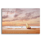 Epic Art 'Soft Sunrise on the Beach 7' by Carlos Casamayor, Acrylic Glass Wall Art