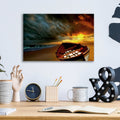 Soft Sunrise on the Beach 9 by Carlos Casamayor - 16x12 acrylic wall art in a room