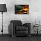 Soft Sunrise on the Beach 9 by Carlos Casamayor - 24x16 acrylic wall art in a room