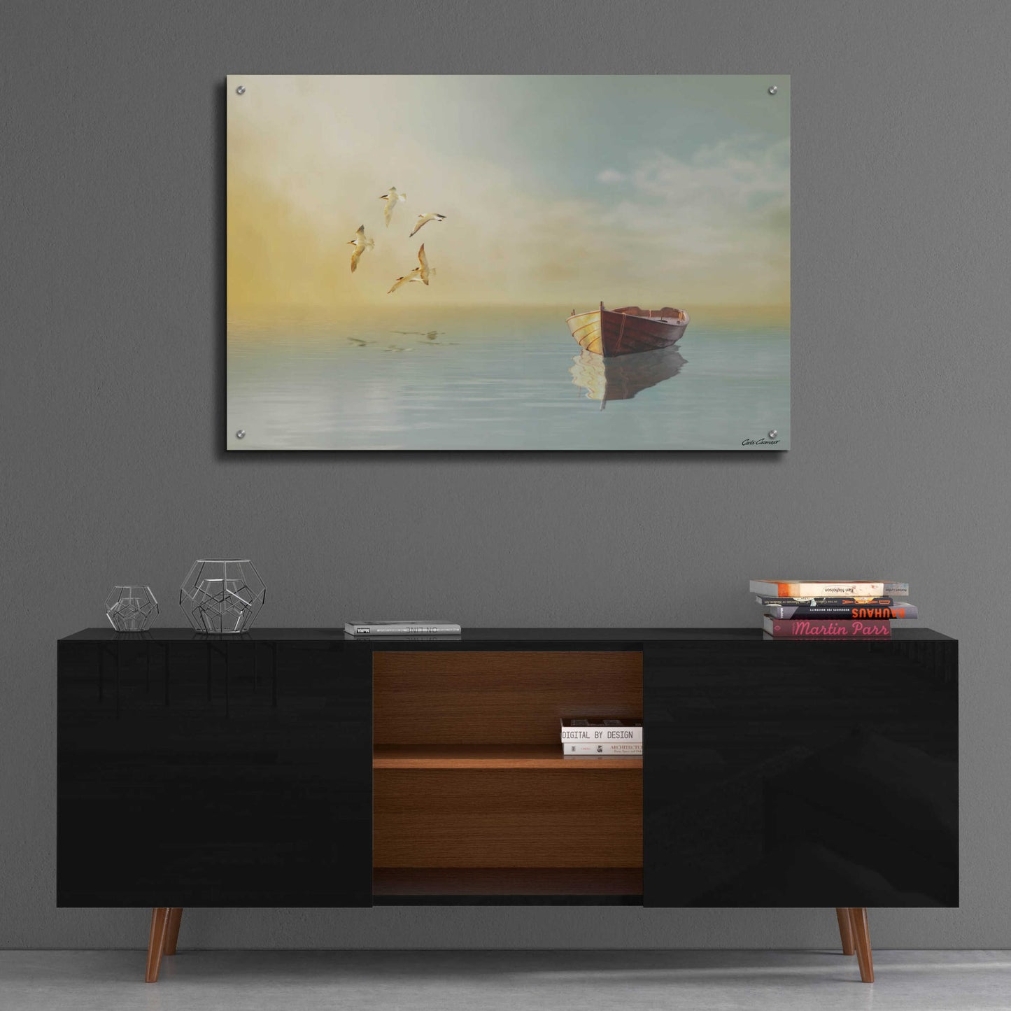 Epic Art 'Soft Sunrise on the Beach 11' by Carlos Casamayor, Acrylic Glass Wall Art,36x24